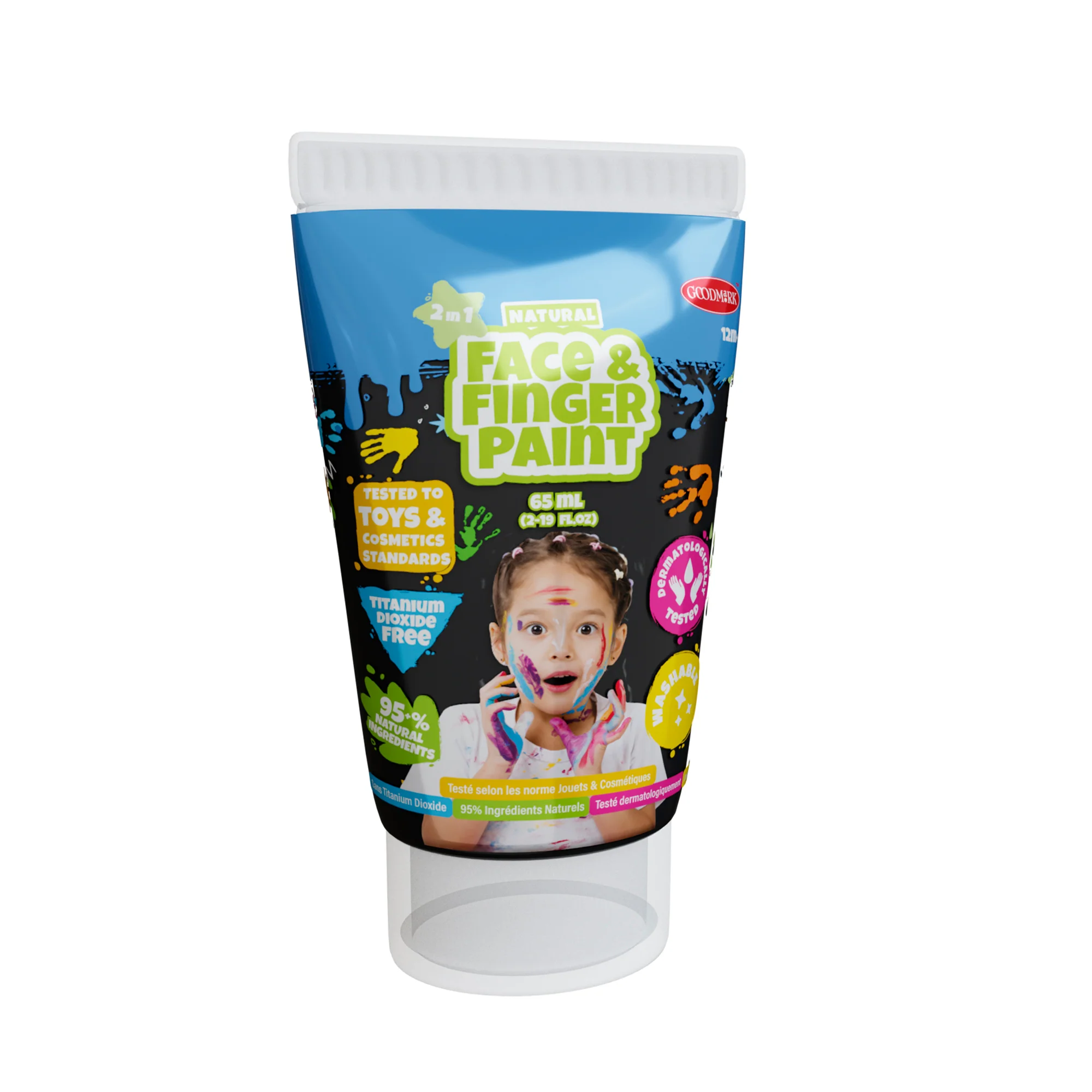 2.3oz Natural Face & Finger Paint 2-Pack Asst. - Image 6