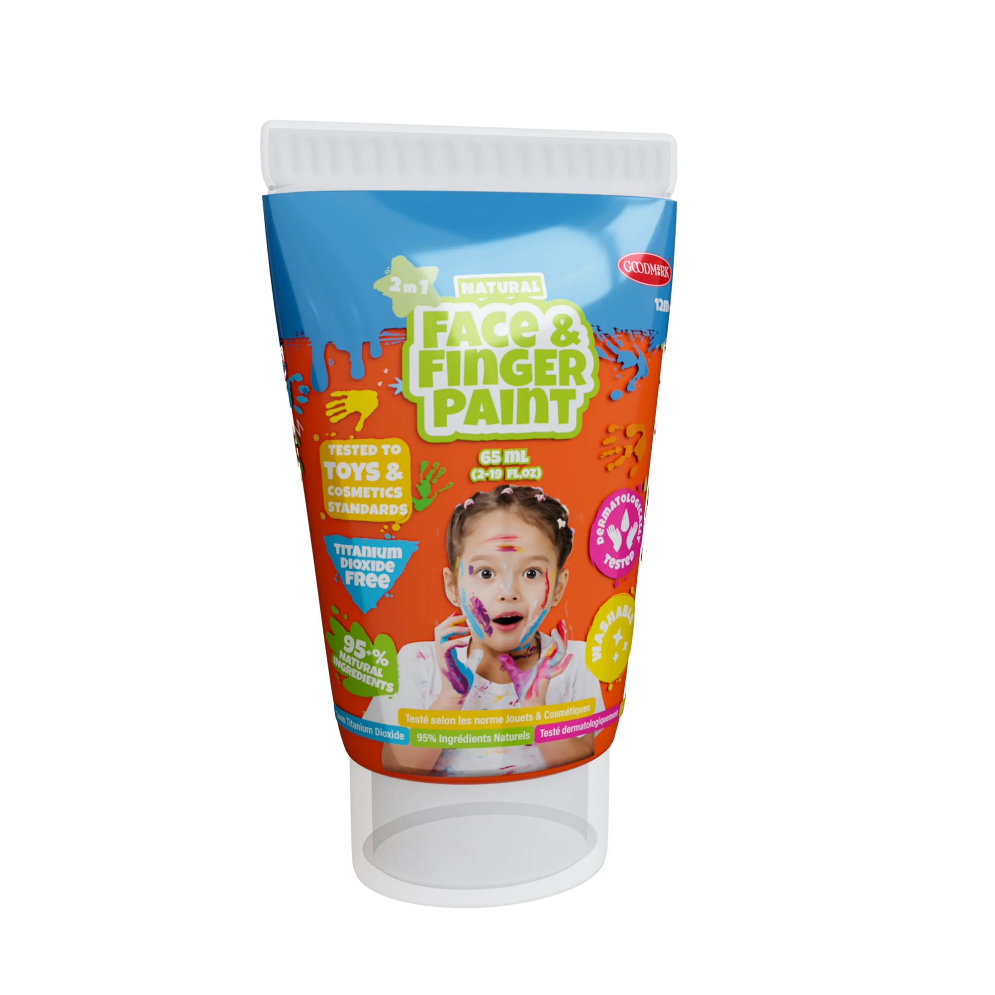 2.3oz Natural Face & Finger Paint 2-Pack Asst. - Image 9