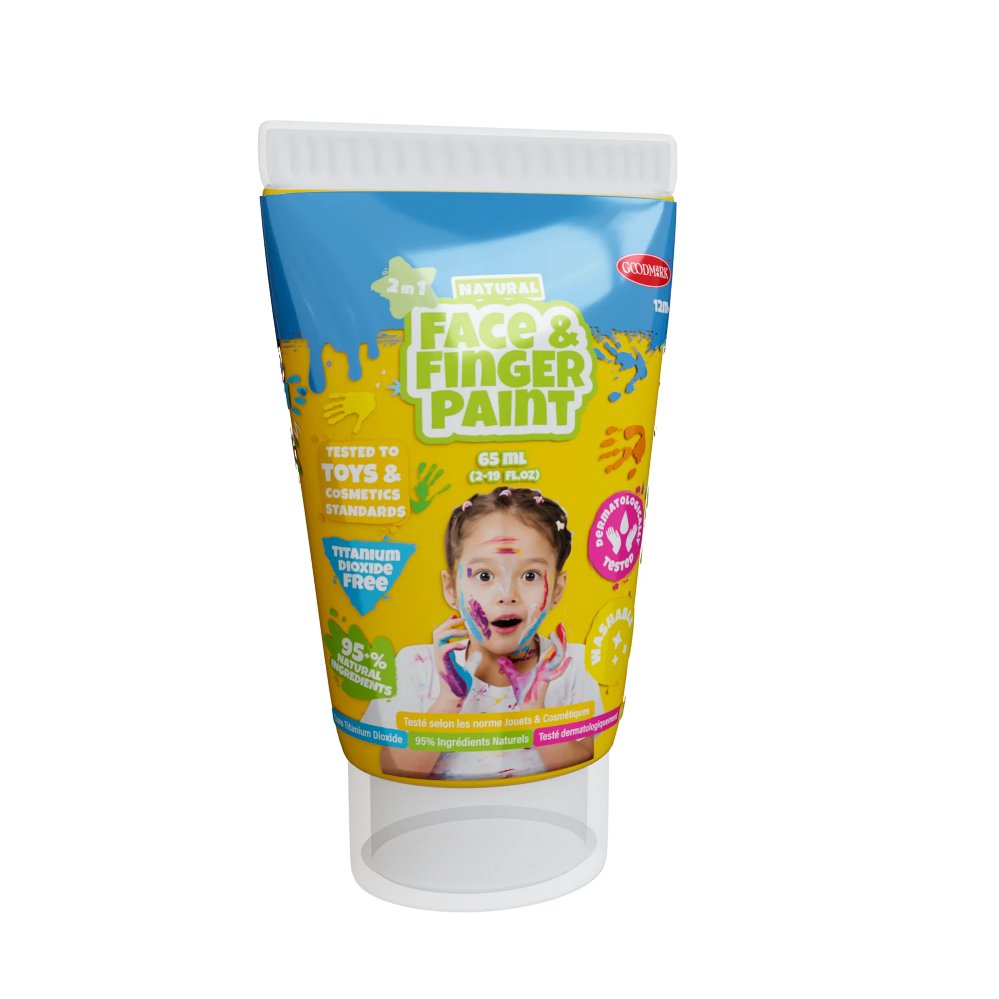 2.3oz Natural Face & Finger Paints - 24pcs Display - Image 4
