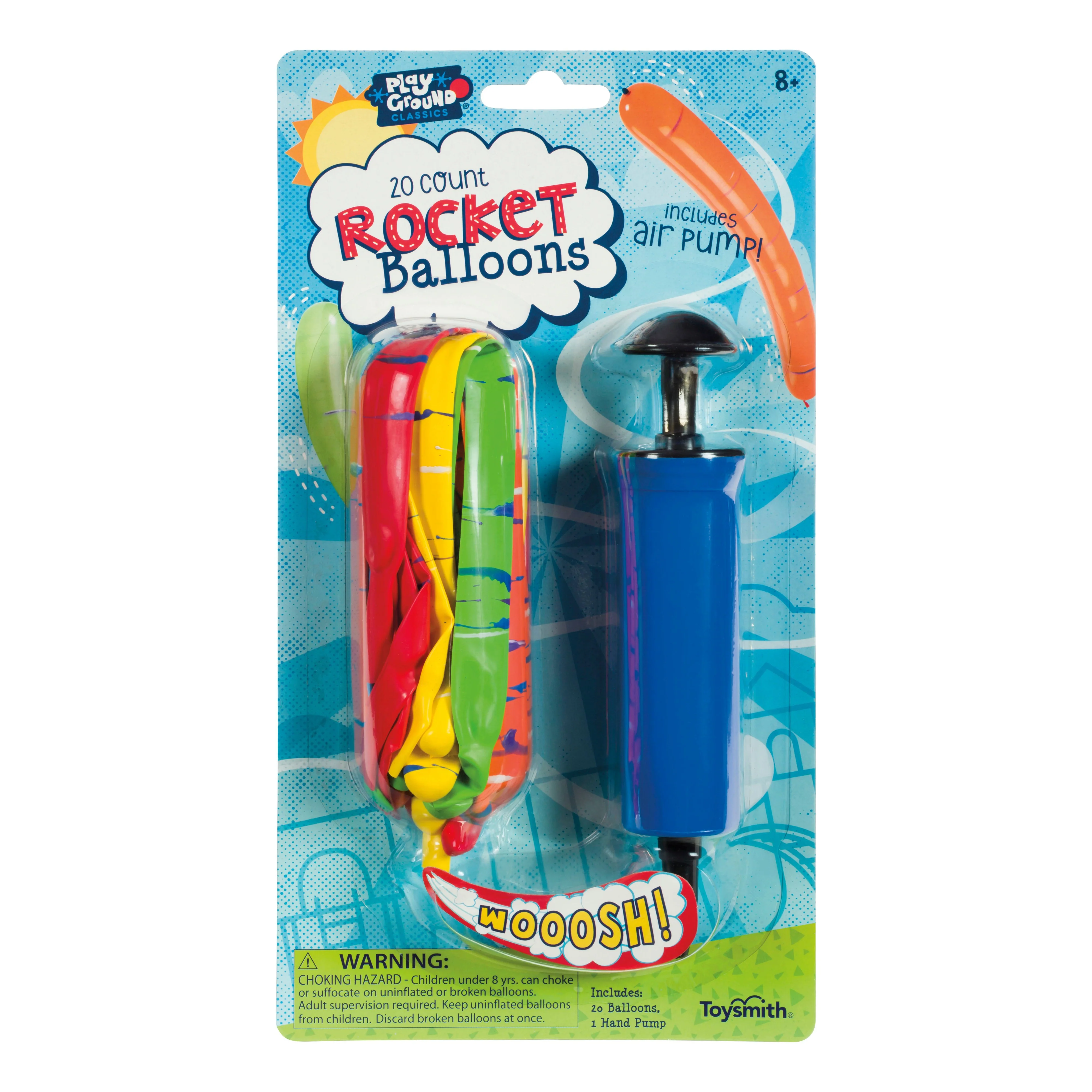 Playground Classics 20 Count Rocket Balloons Set - Image 3