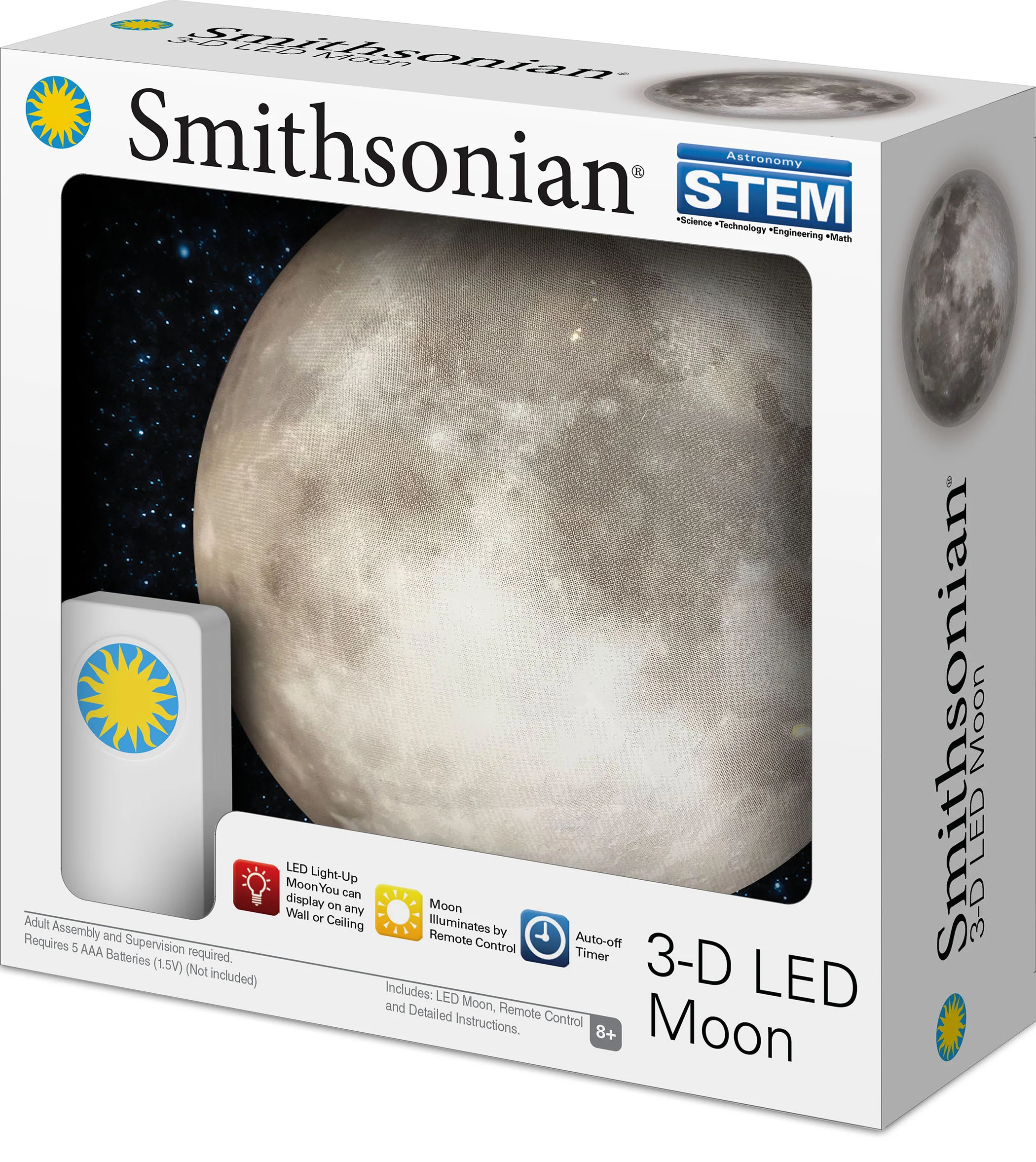 Smithsonian 3D LED 7in Moon - Image 3