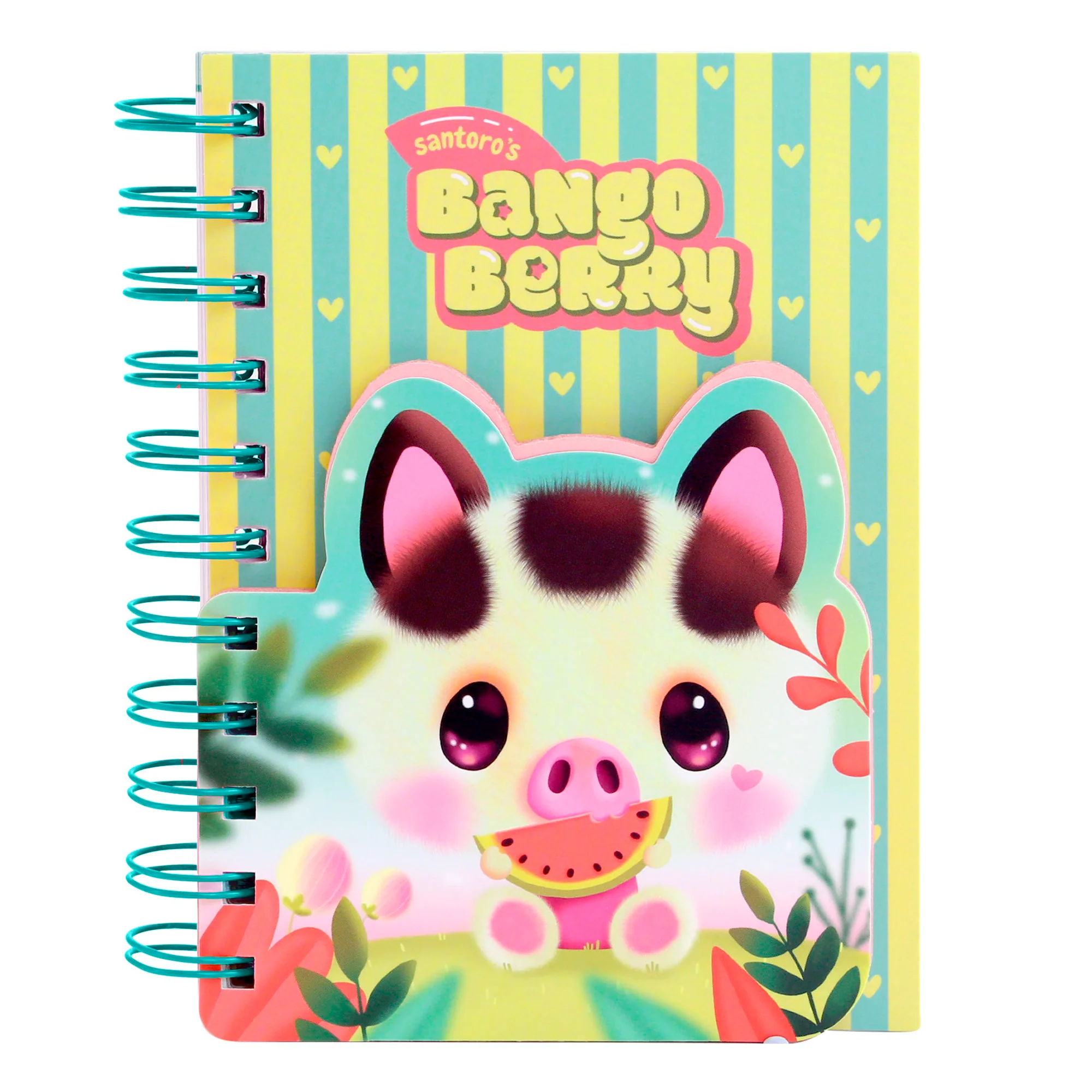 Bangoberry Piggy Pig Layered Wirebound Notebook