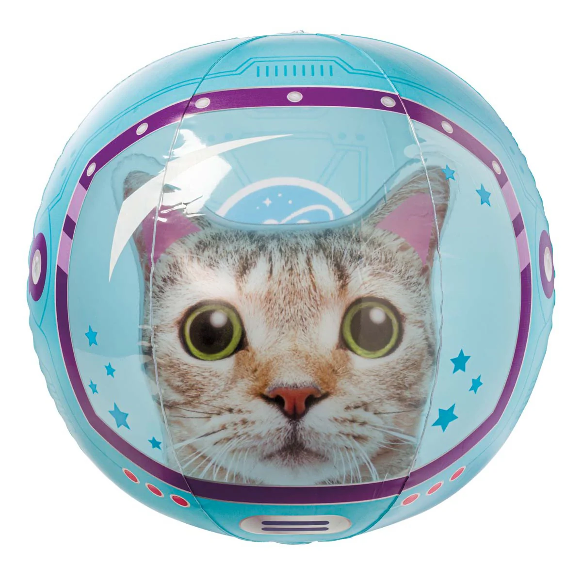 Toysmith Beach Ball Space Cat - Image 2
