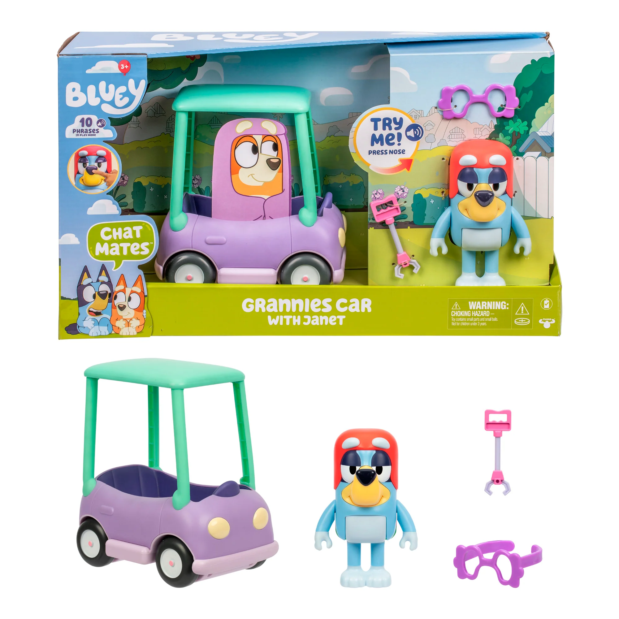 Bluey Chat Mates Janet Playset - Image 3