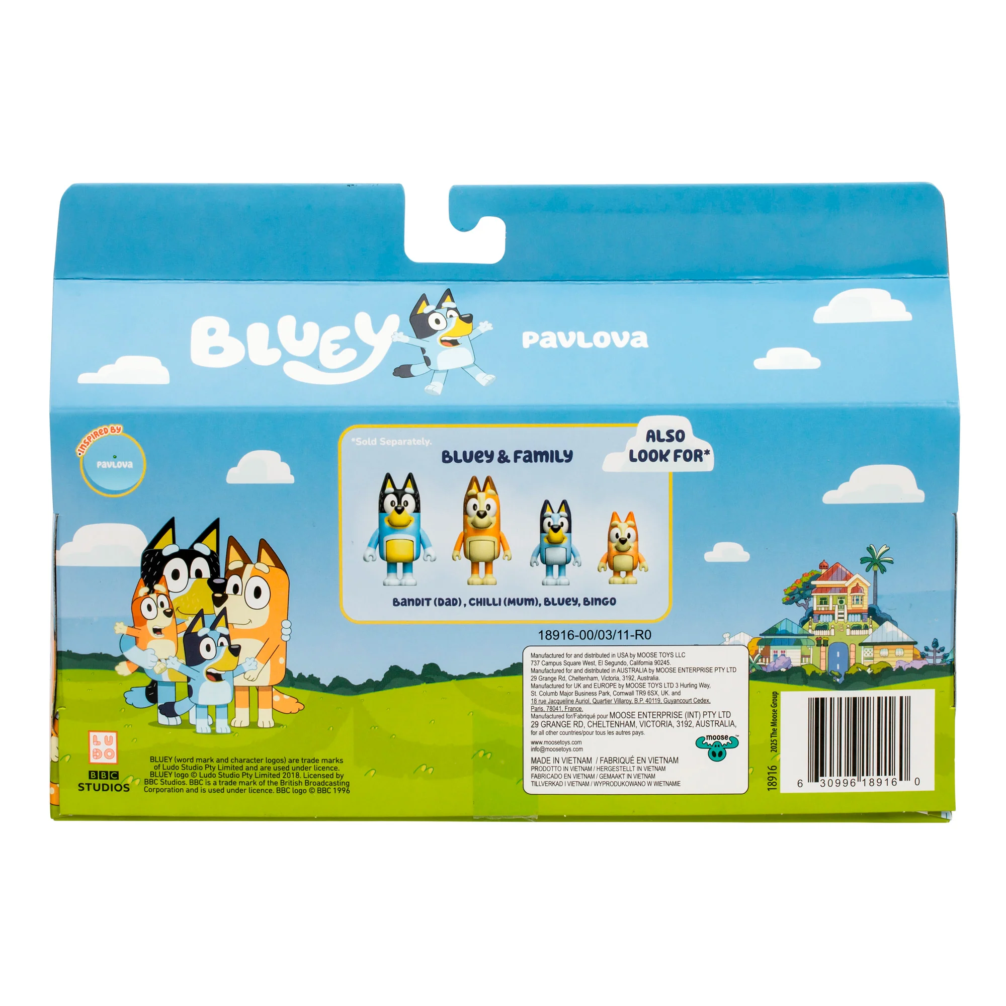Bluey Let’s Play Chef Pavlova 4-Pack Figure Set - Image 4