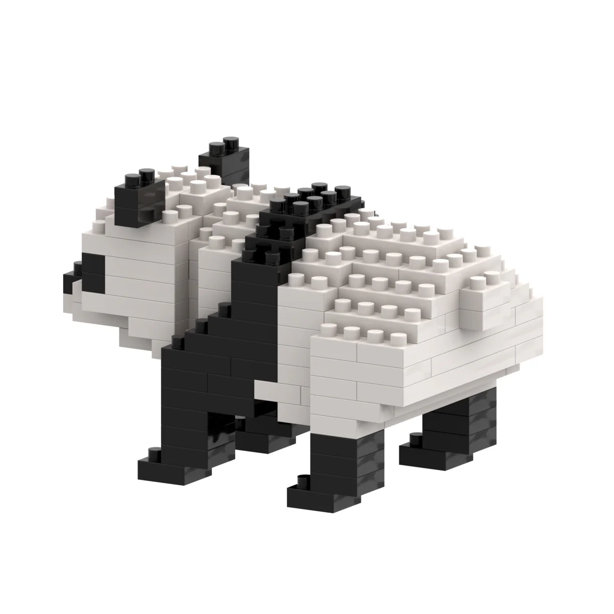 Brixies Large Zip Bag Panda Standing - Image 3