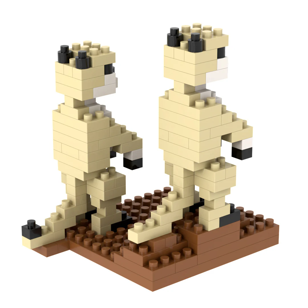 Brixies Small Zip Bag Meerkat - Image 3
