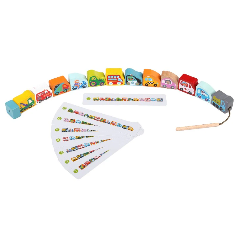 Cubika Wooden Lacing Toy Flying Cars - Image 3