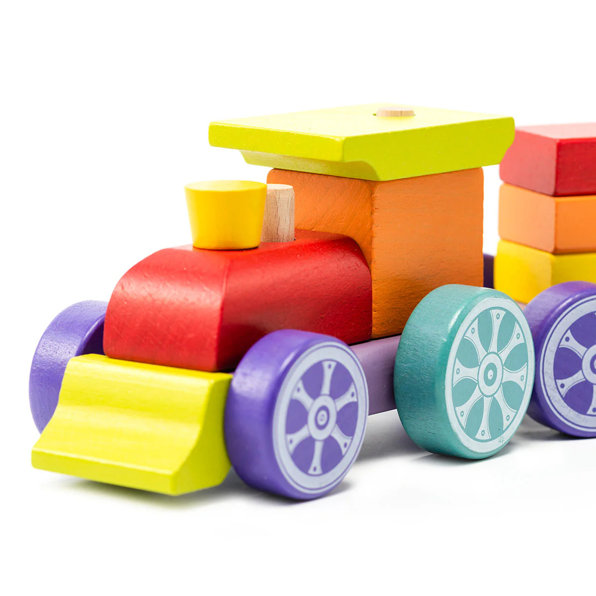 Cubika Wooden Rainbow Express Train - Image 4