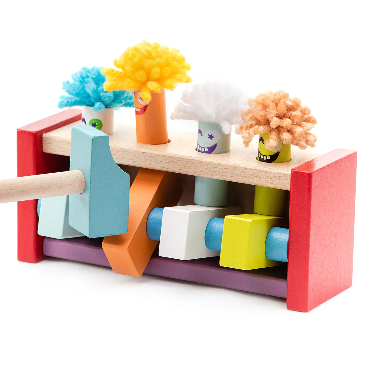 Cubika Wooden Toy Jumping Clowns - Image 4