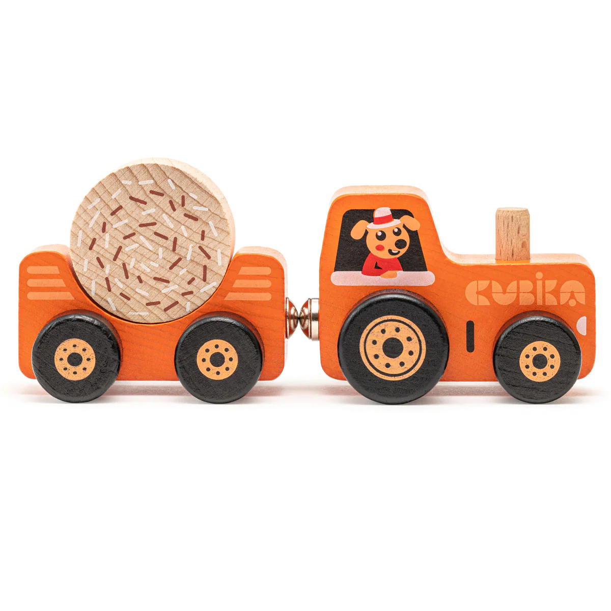 Cubika Wooden Toy Tractor - Image 5