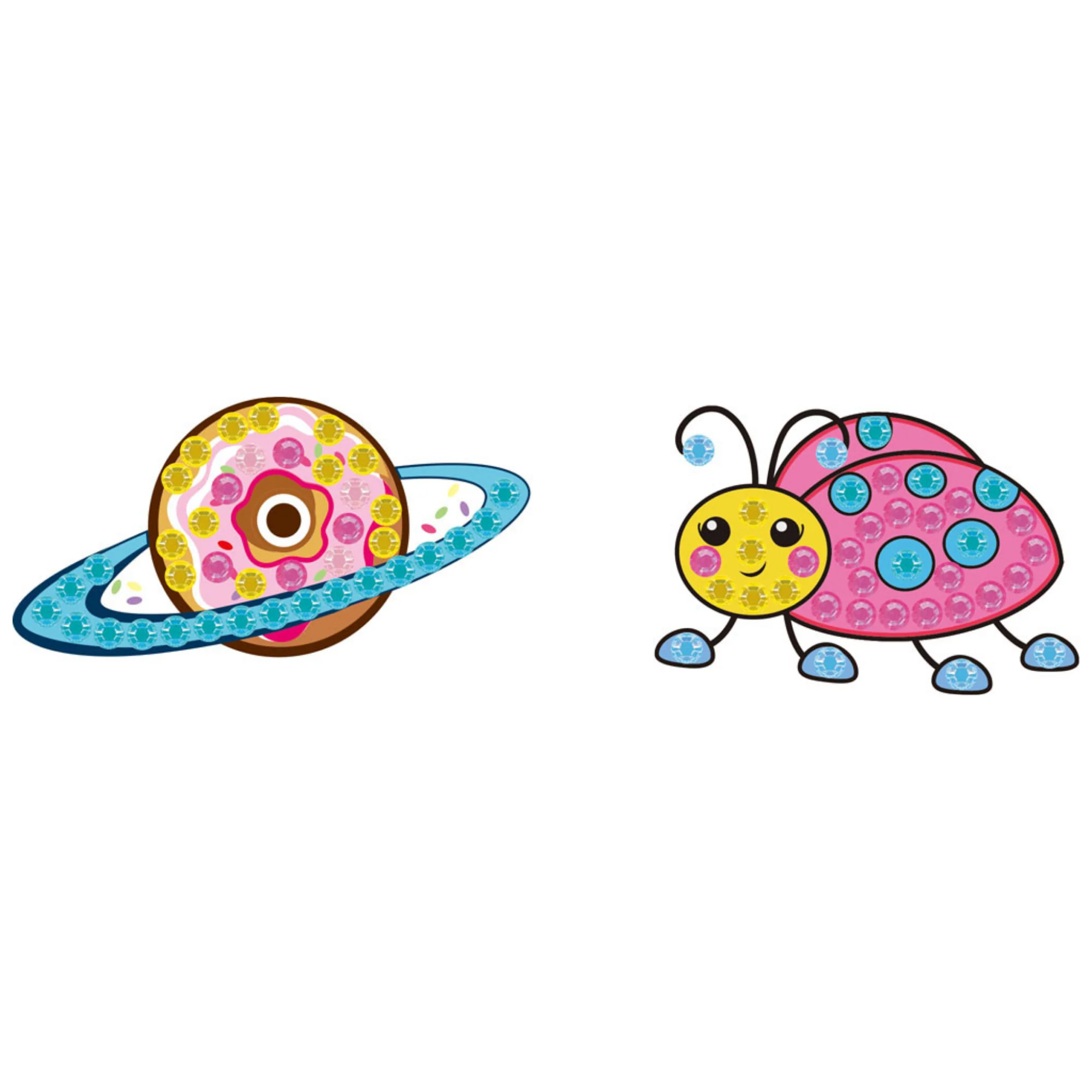 Diamond Dotz BIG DOTZ Pack 8 - Planet Ladybug - Image 2