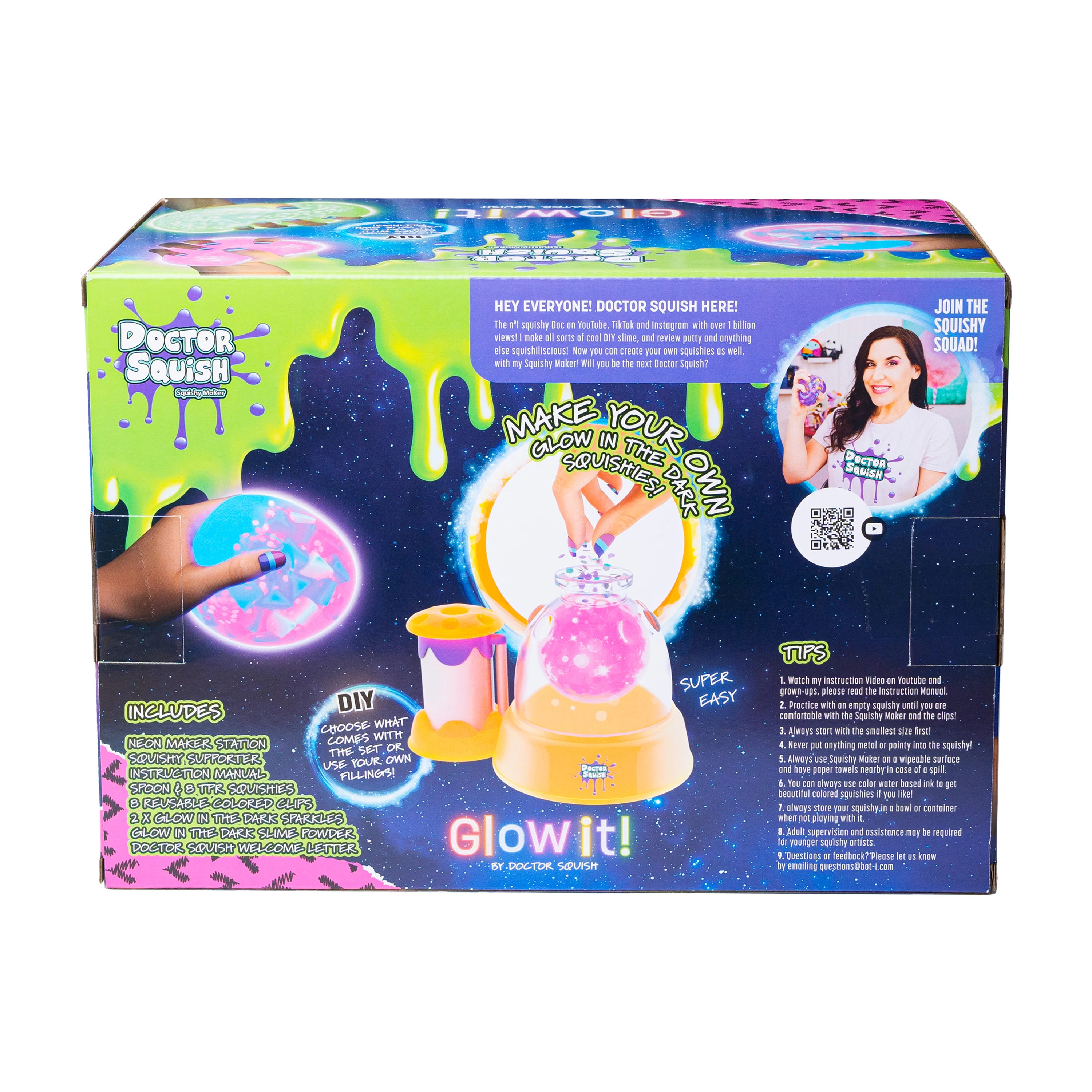 Dr Squish Squishy Maker Station, Glow It Edition - Image 3