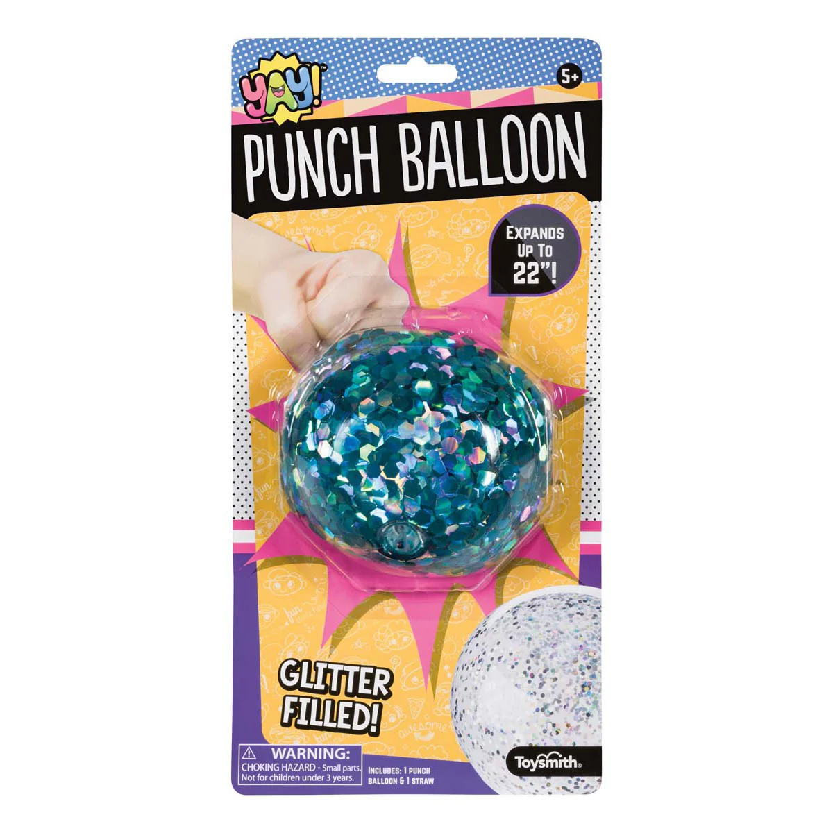 YAY! Glitter Punch Balloons