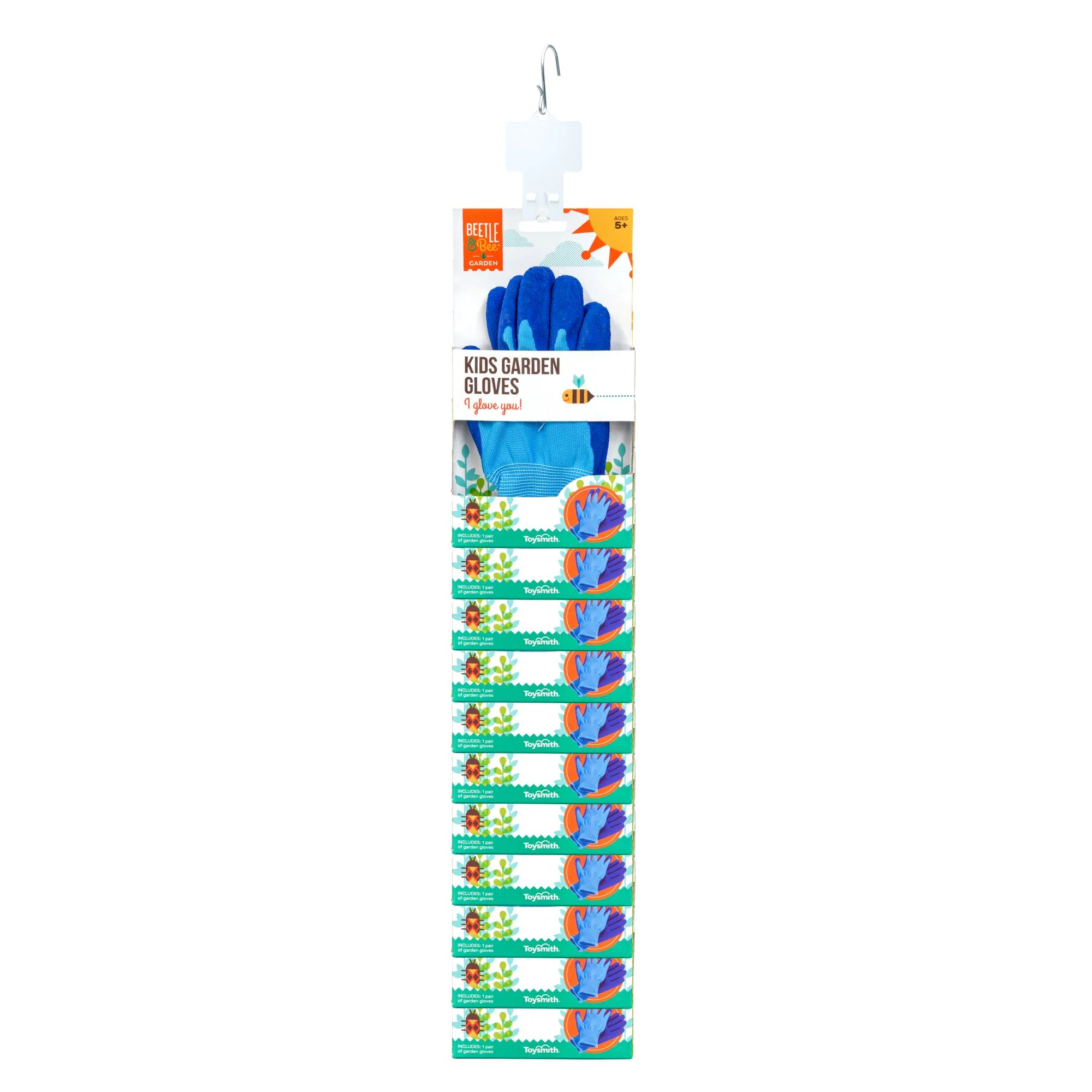 Kids Garden Gloves Clip Strip