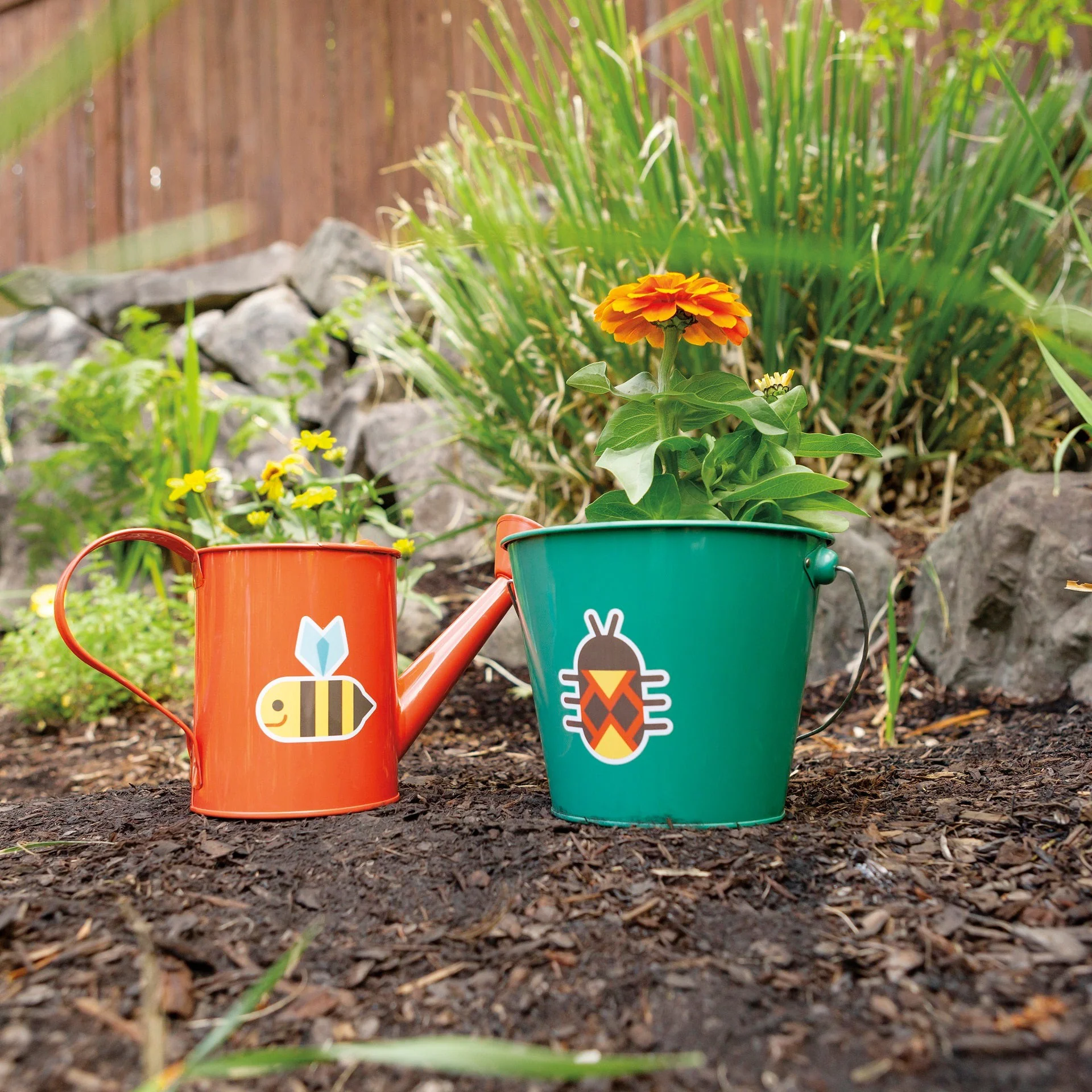 Beetle & Bee Garden Kids Watering Can - Image 3