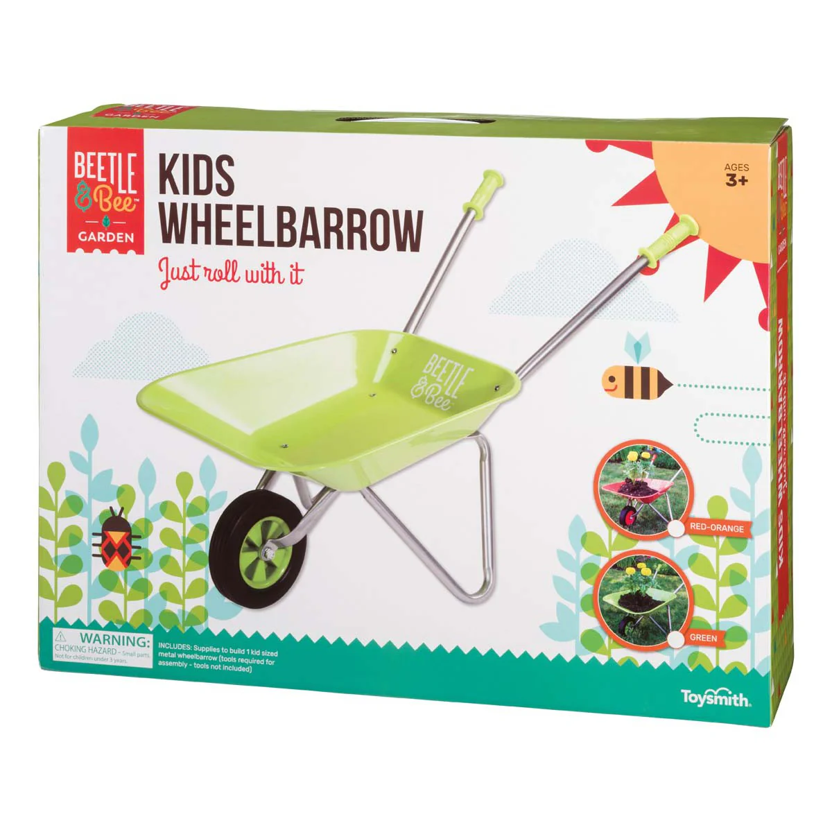 Beetle & Bee Garden Kids Wheelbarrow