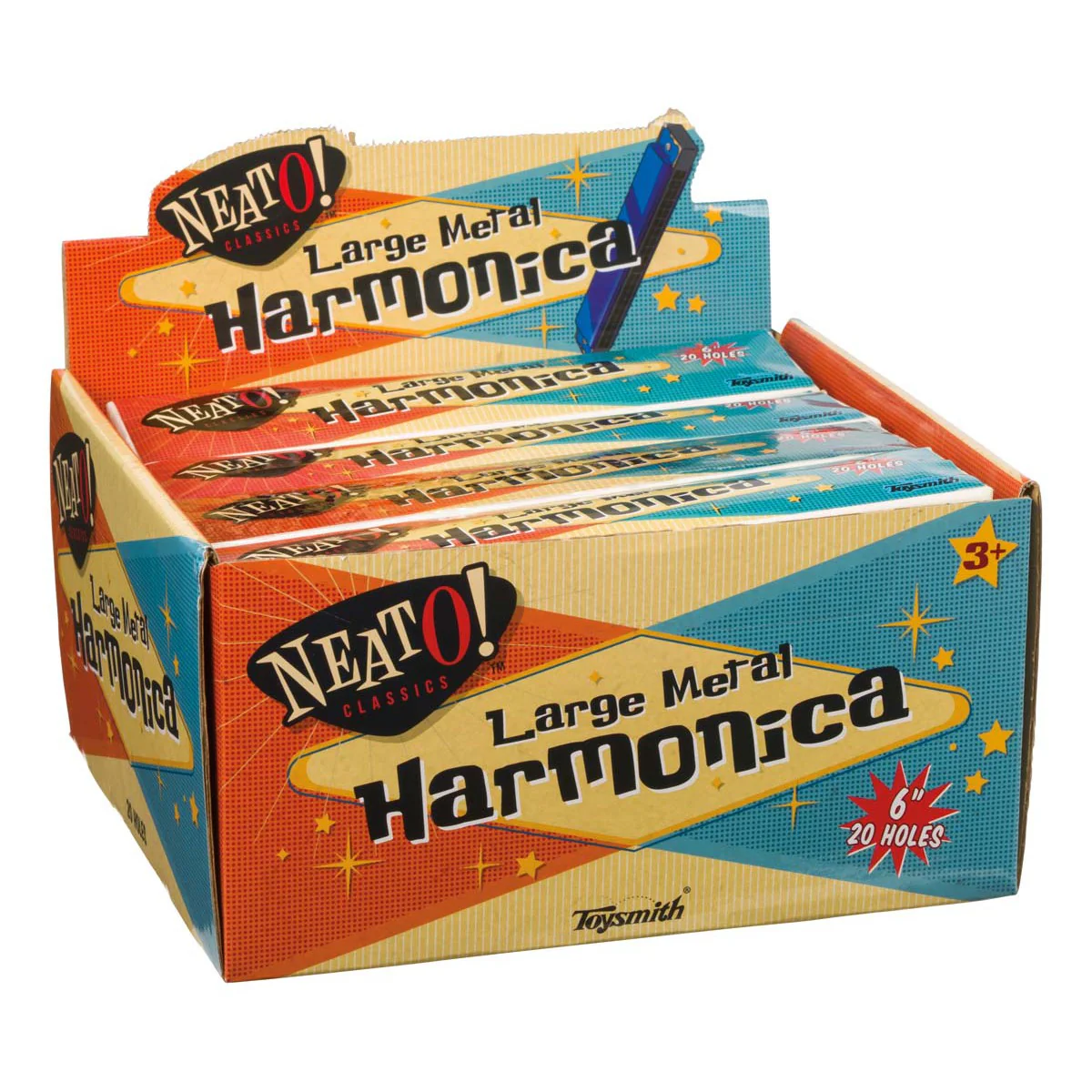 Neato! Large Metal Harmonica - Image 4