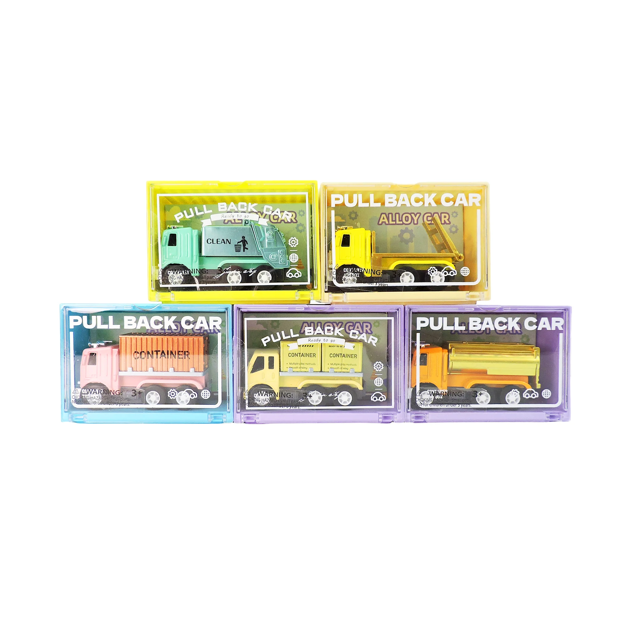 Alloy Alley Lrg. Metallic Truck in Container Box Asst - Image 3