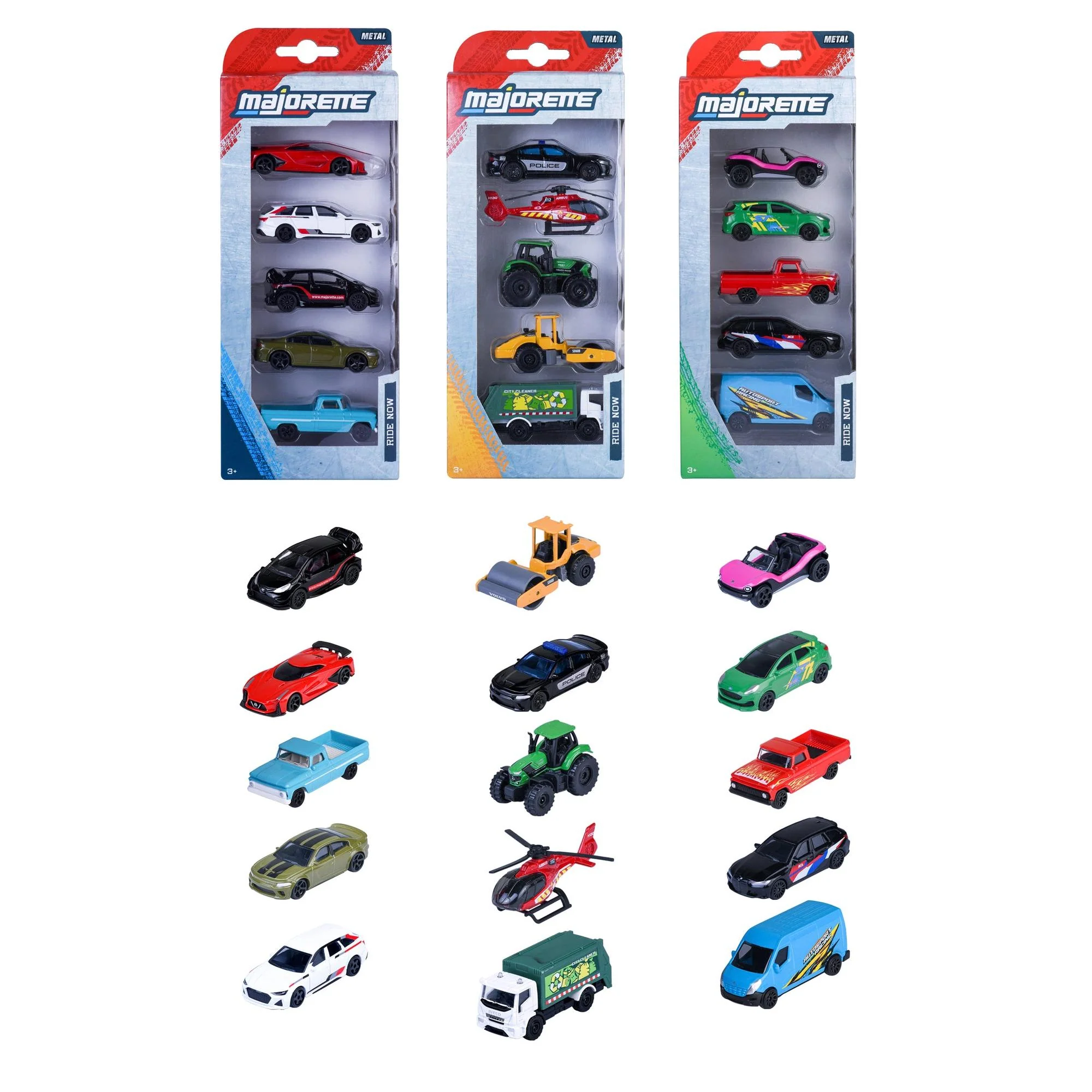 Majorette Street Cars 5PC Set Asst