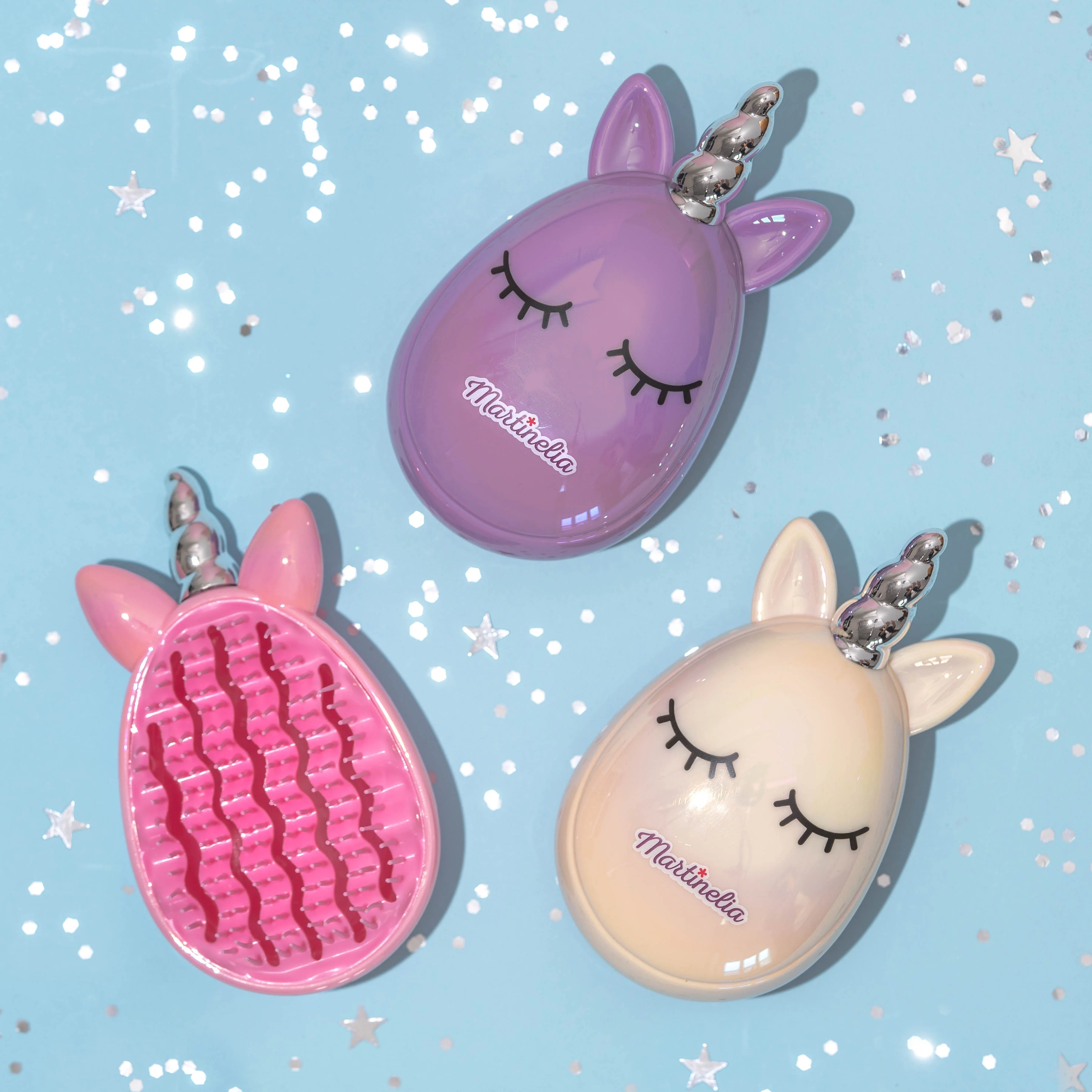 Martinelia Sweet Dreams Metallic Unicorn Detangler Hair Brush - Image 5