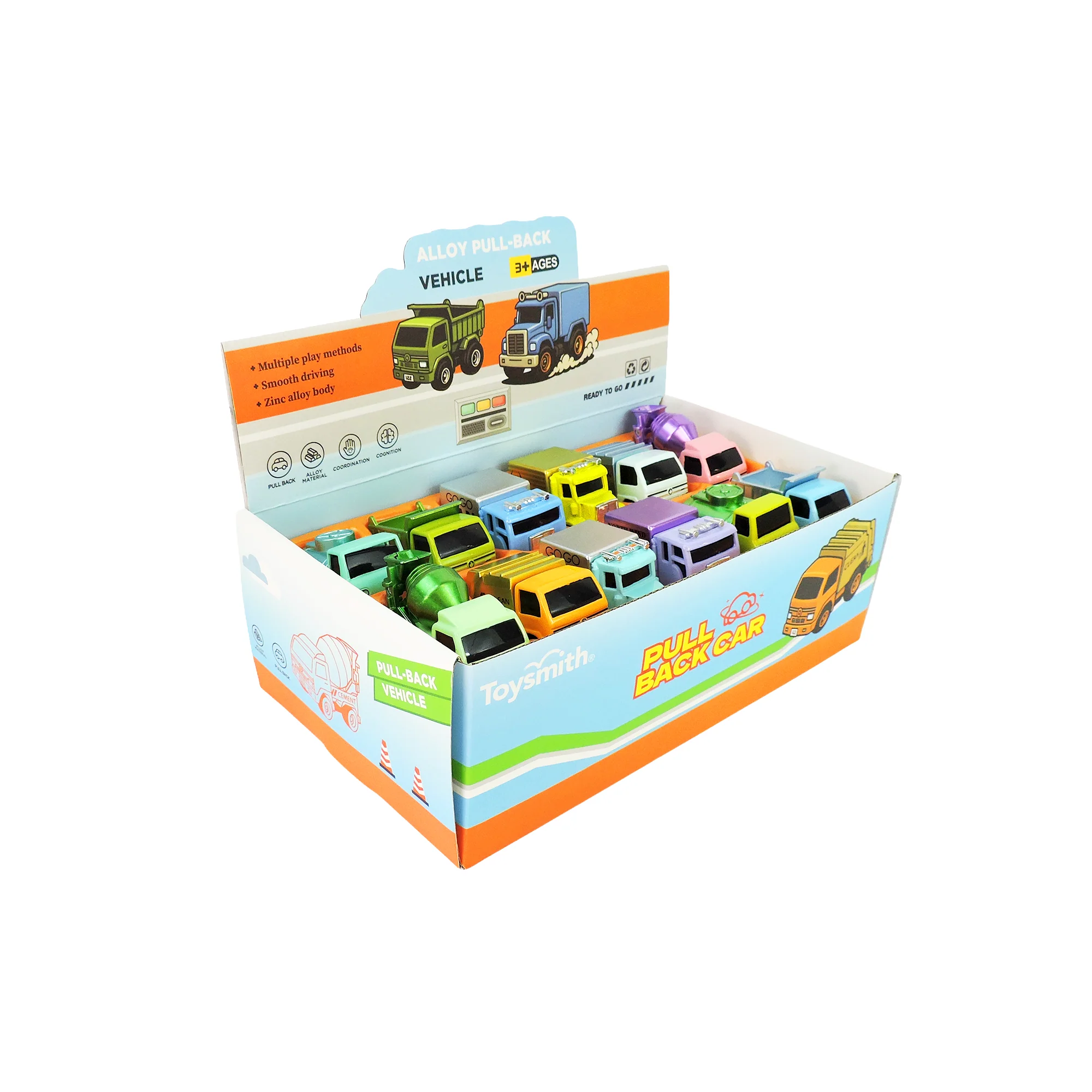 Alloy Alley Med. Diecast P/B Metallic Truck Asst. 24ct - Image 2