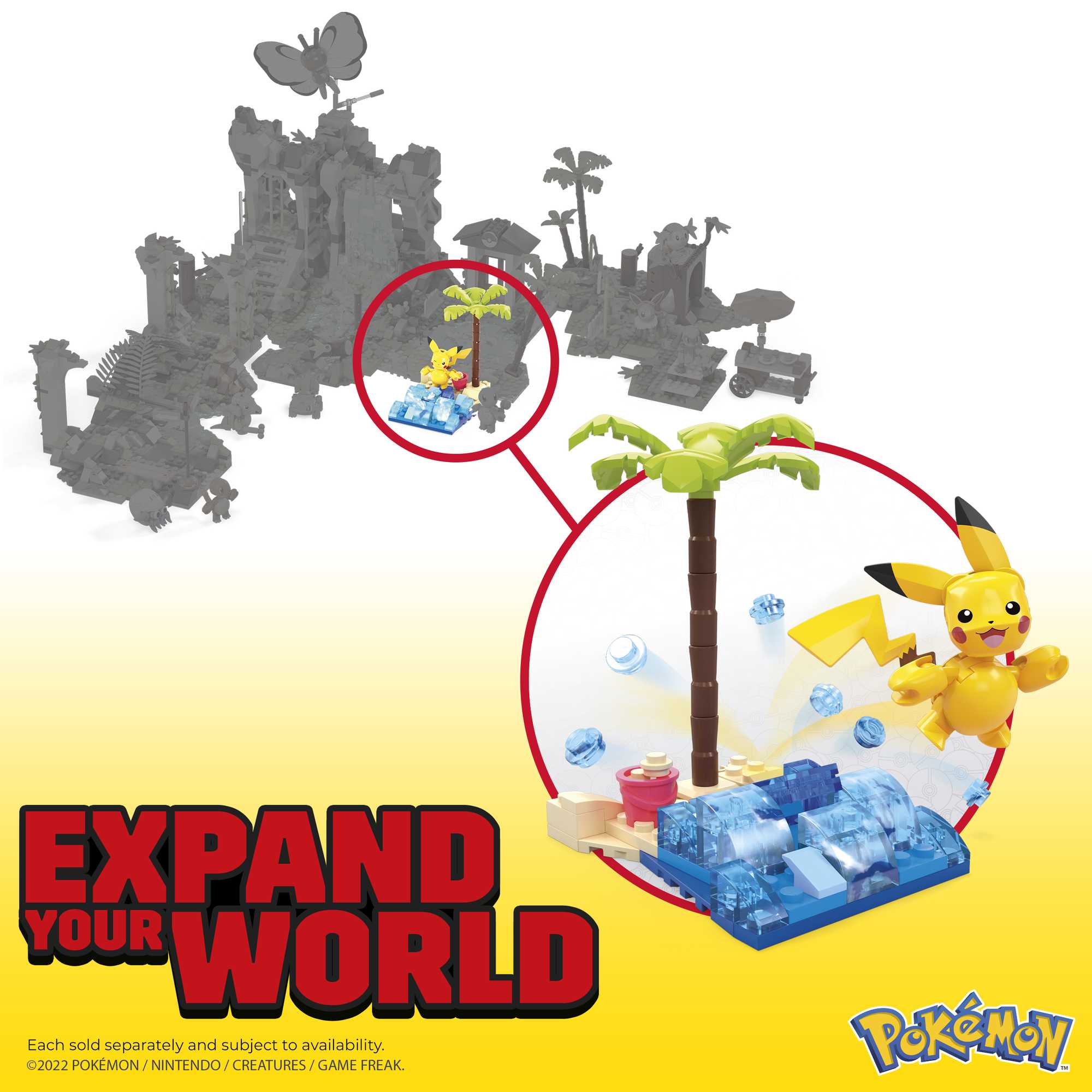 MEGA Pokemon Pikachu's Beach Splash - Image 6