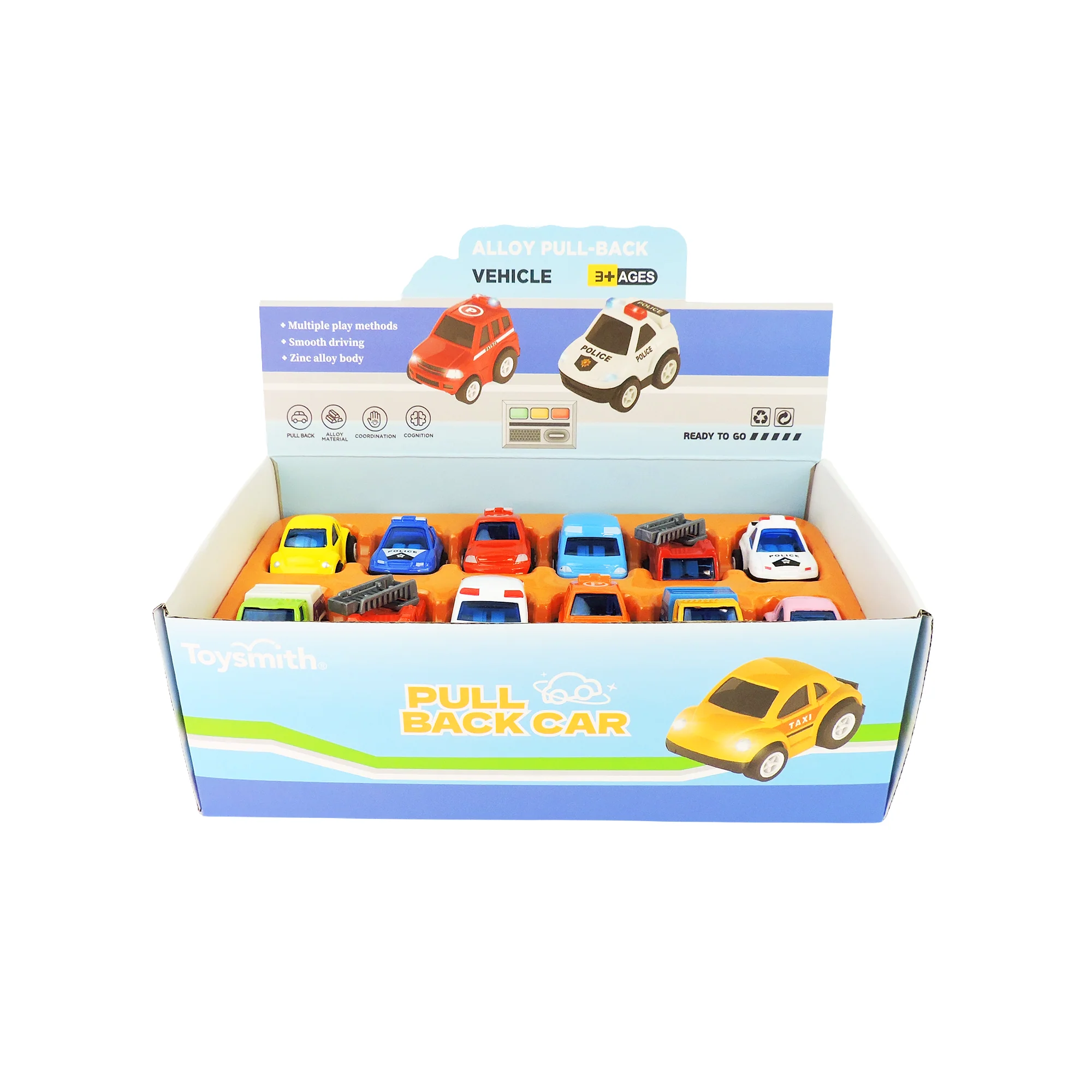 Alloy Alley Mini Diecast P/B Car Asst. 24ct