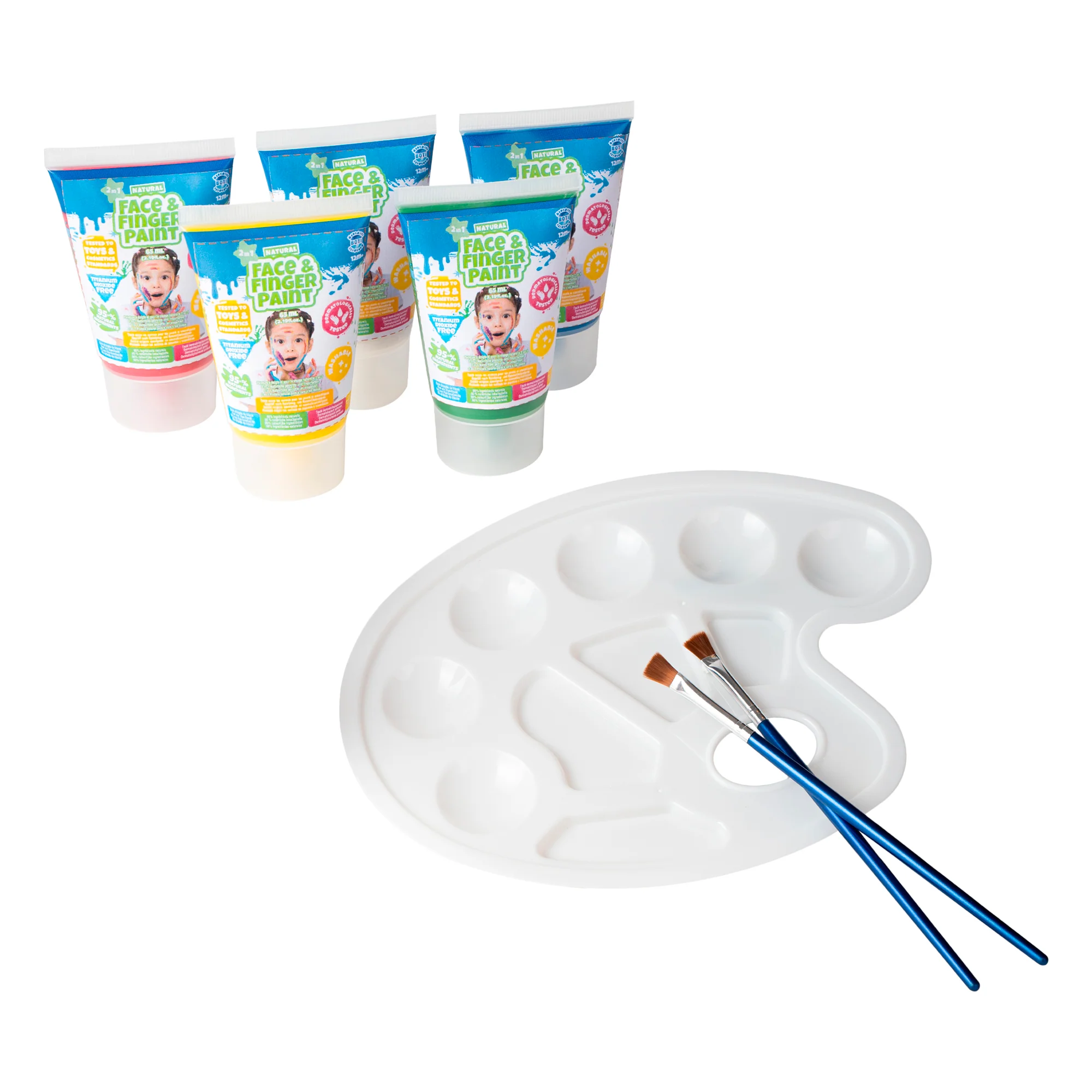 Natural Face & Finger Paint All in One Paint Set - Image 3