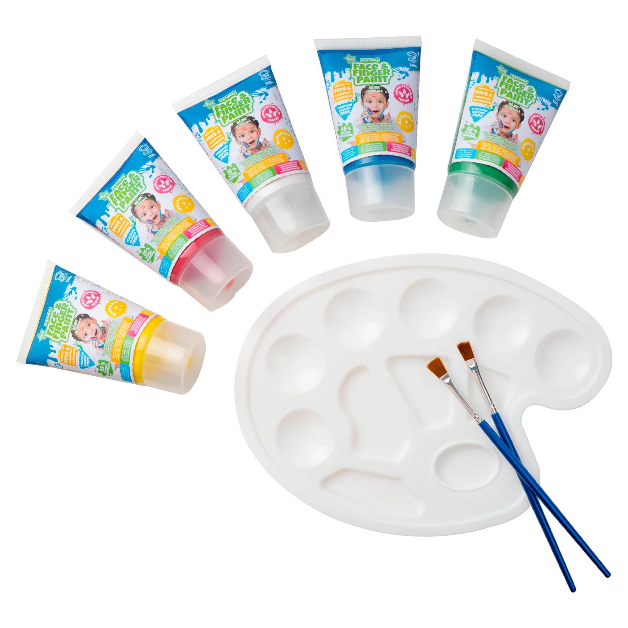 Natural Face & Finger Paint All in One Paint Set - Image 4