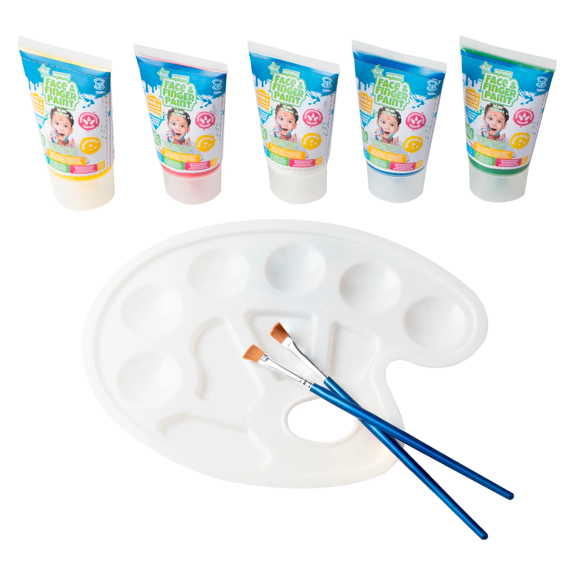 Natural Face & Finger Paint All in One Paint Set - Image 5
