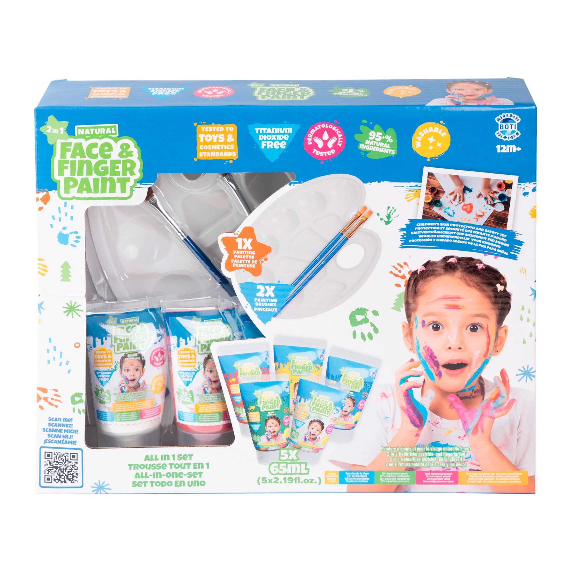 Natural Face & Finger Paint All in One Paint Set - Image 7