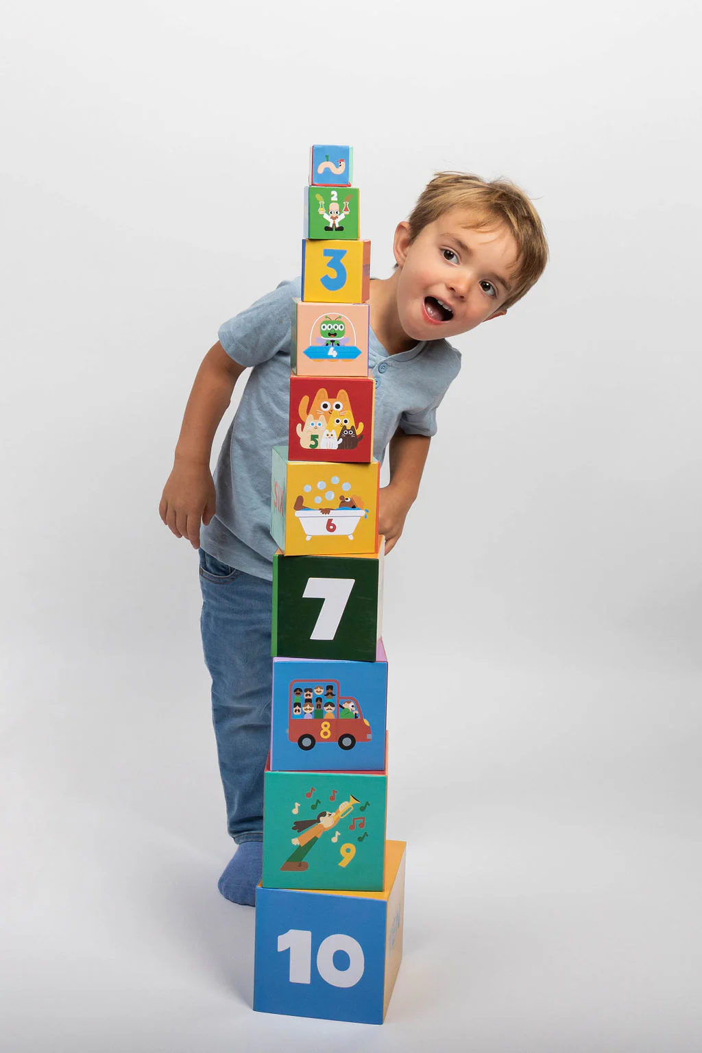 Nolja Number Stacking & Nesting Blocks - Image 6