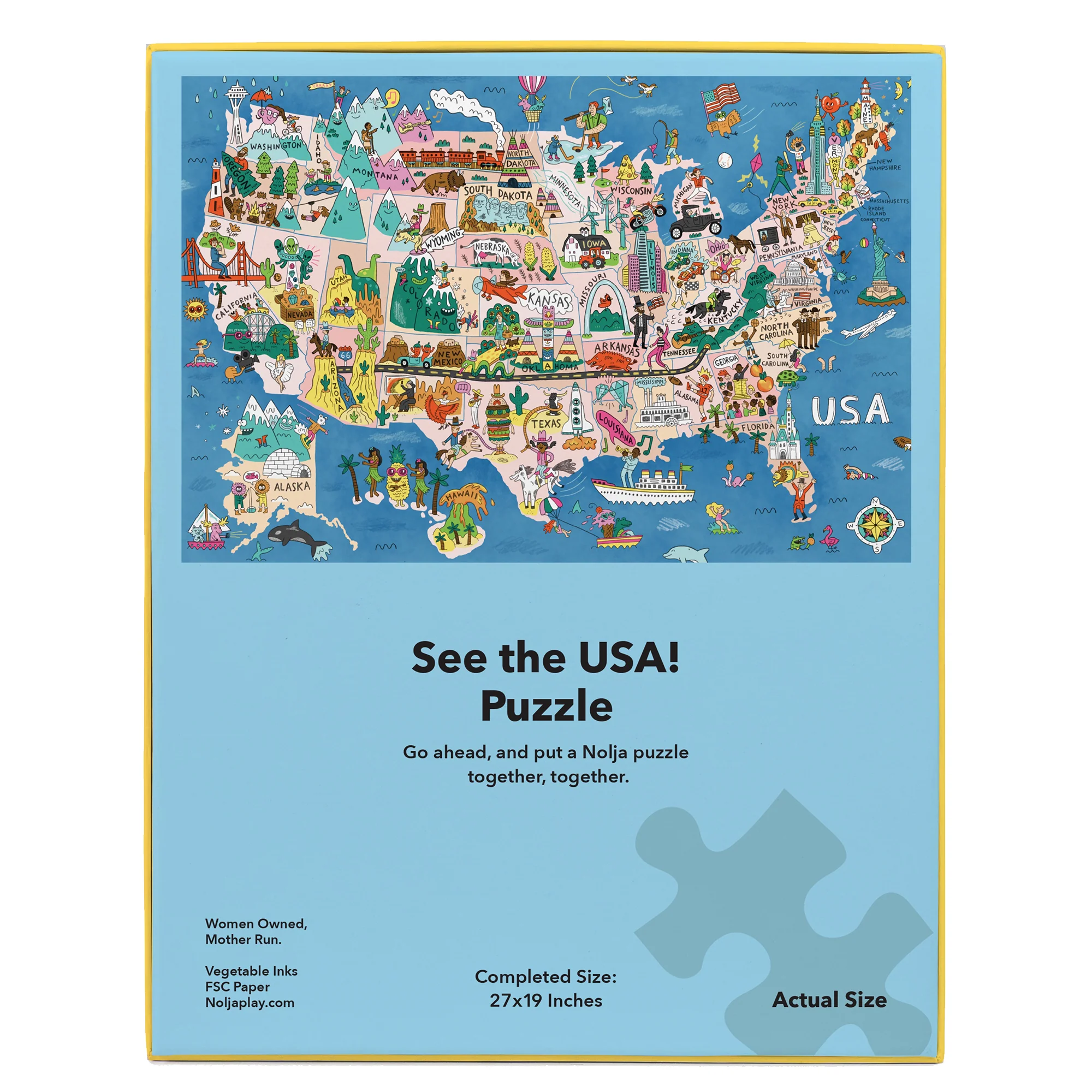Nolja See the USA 100pc Jigsaw Puzzle - Image 3