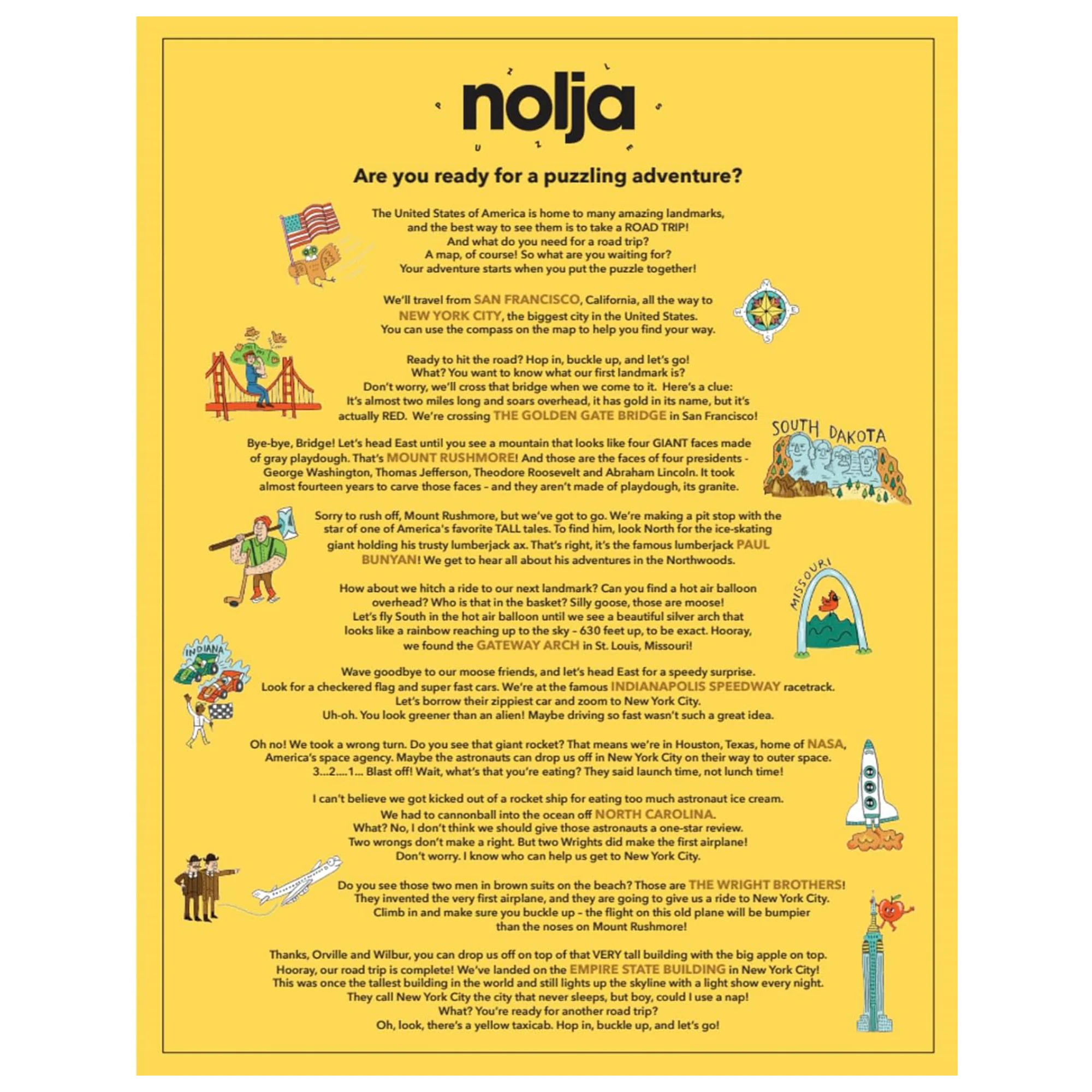 Nolja See the USA 100pc Jigsaw Puzzle - Image 7