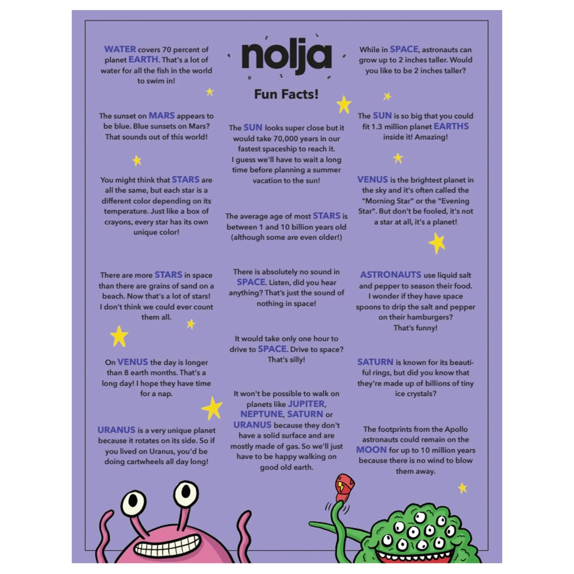 Nolja Space 36pc Jigsaw Puzzle - Image 3