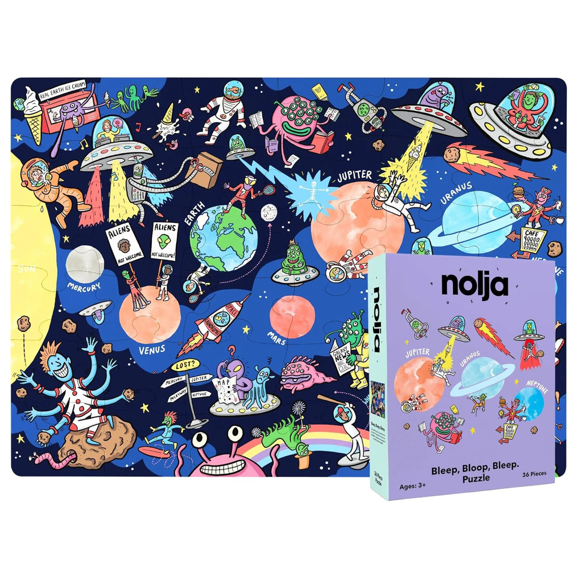 Nolja Space 36pc Jigsaw Puzzle - Image 6