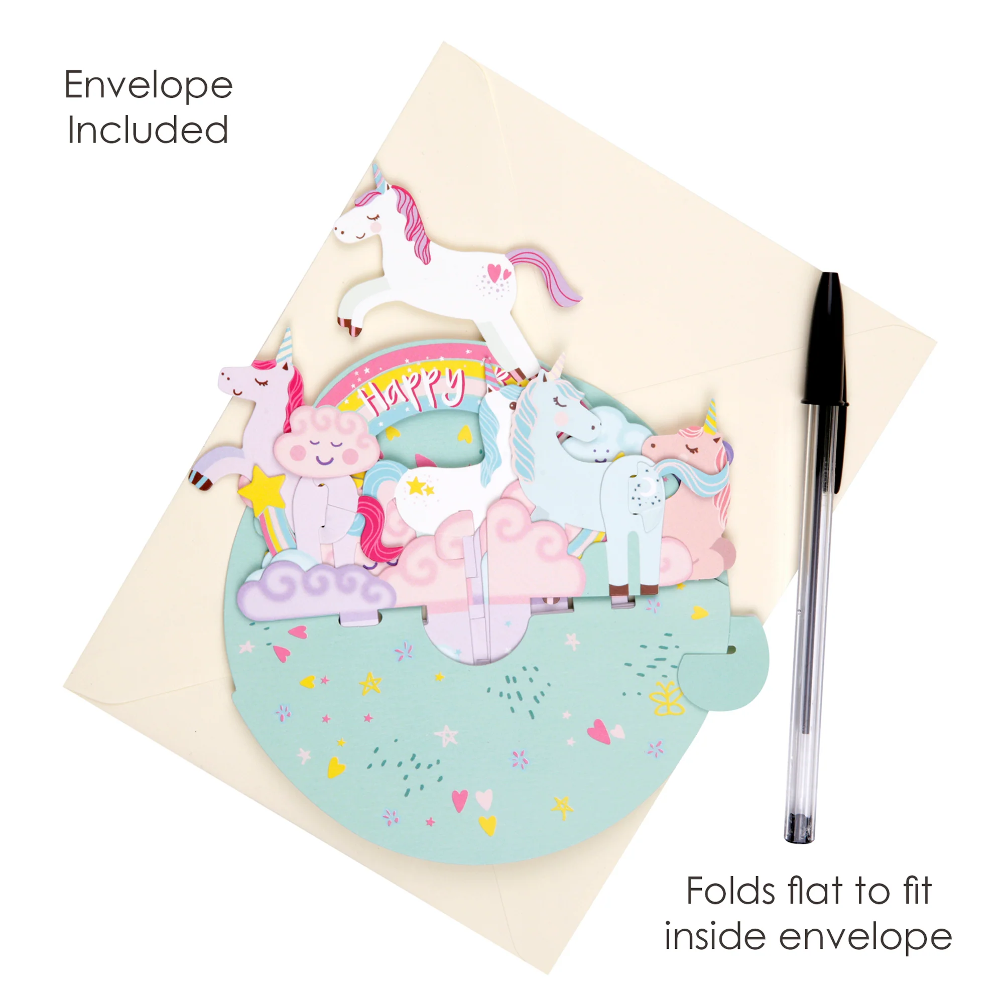 Santoro Pirouette Card: Birthday Unicorn - Image 4