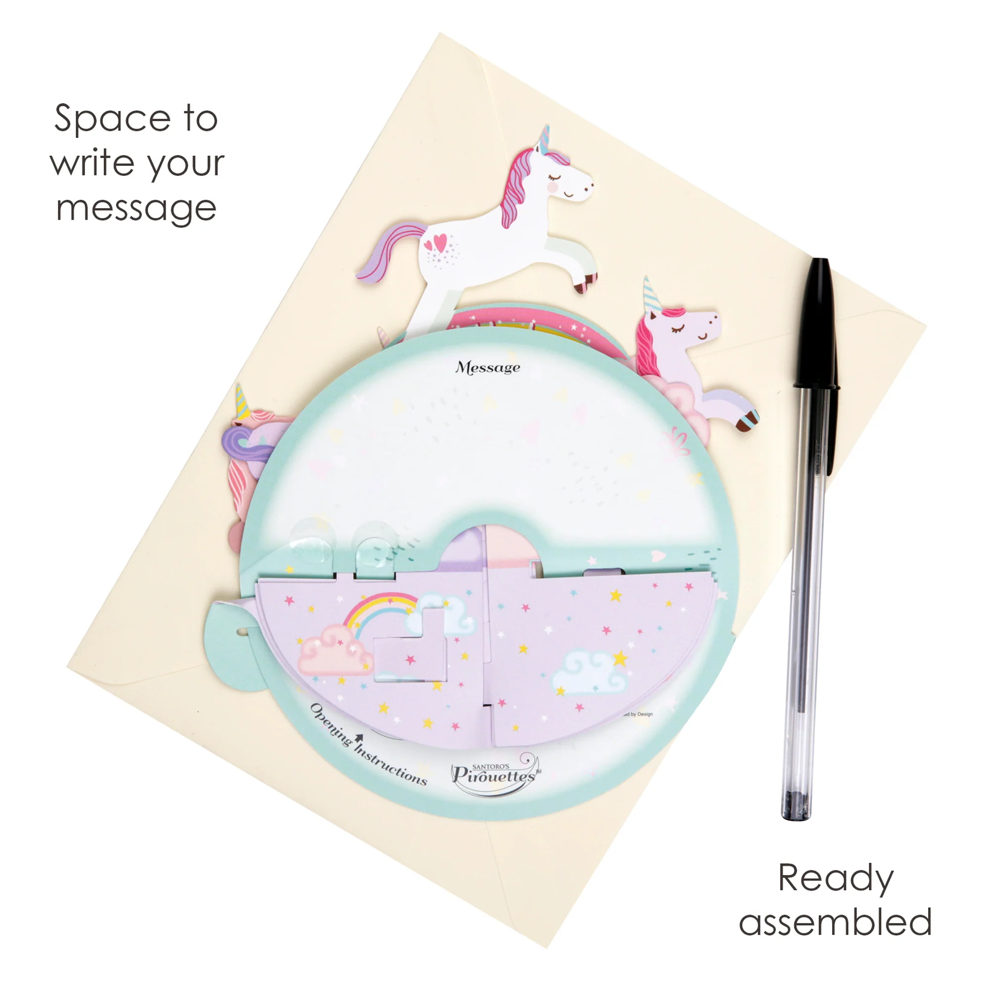 Santoro Pirouette Card: Birthday Unicorn - Image 5