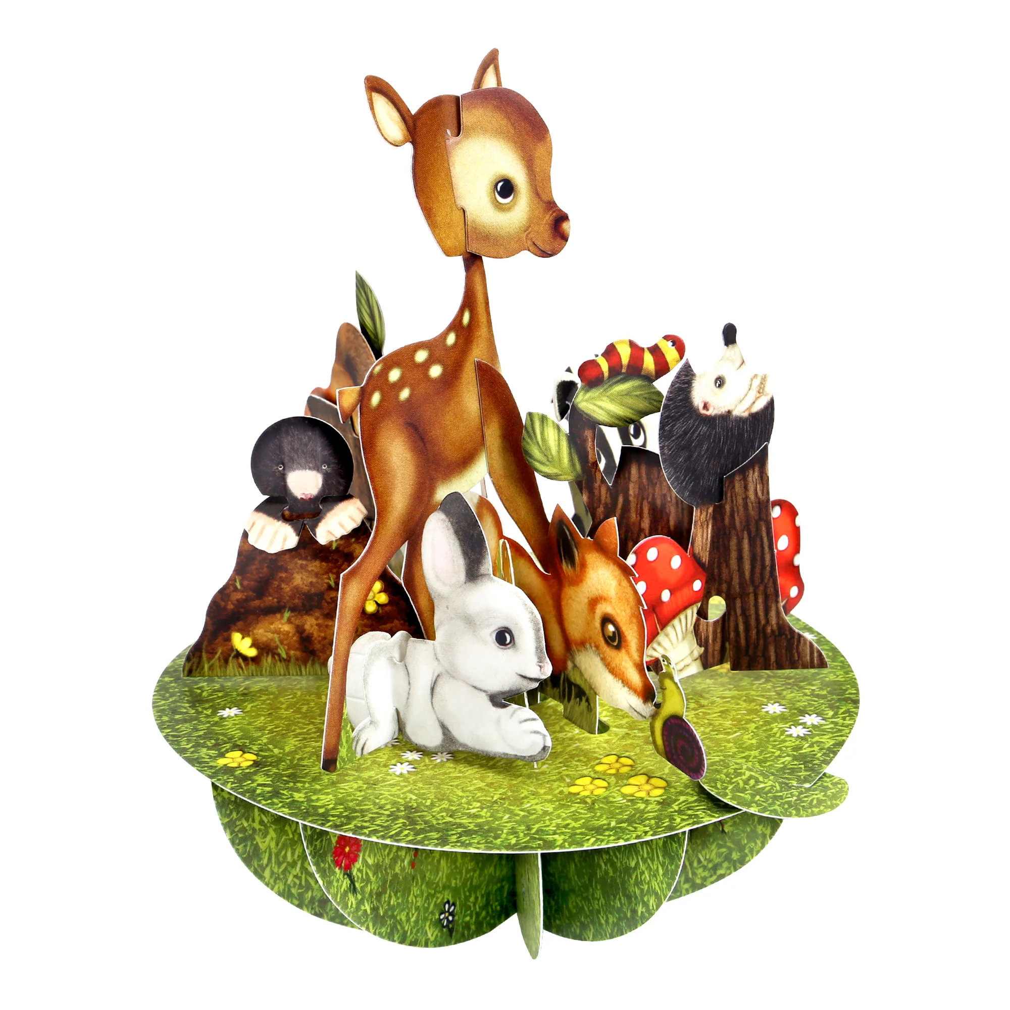 Santoro Pirouette Card: Cute Baby Animals - Image 2