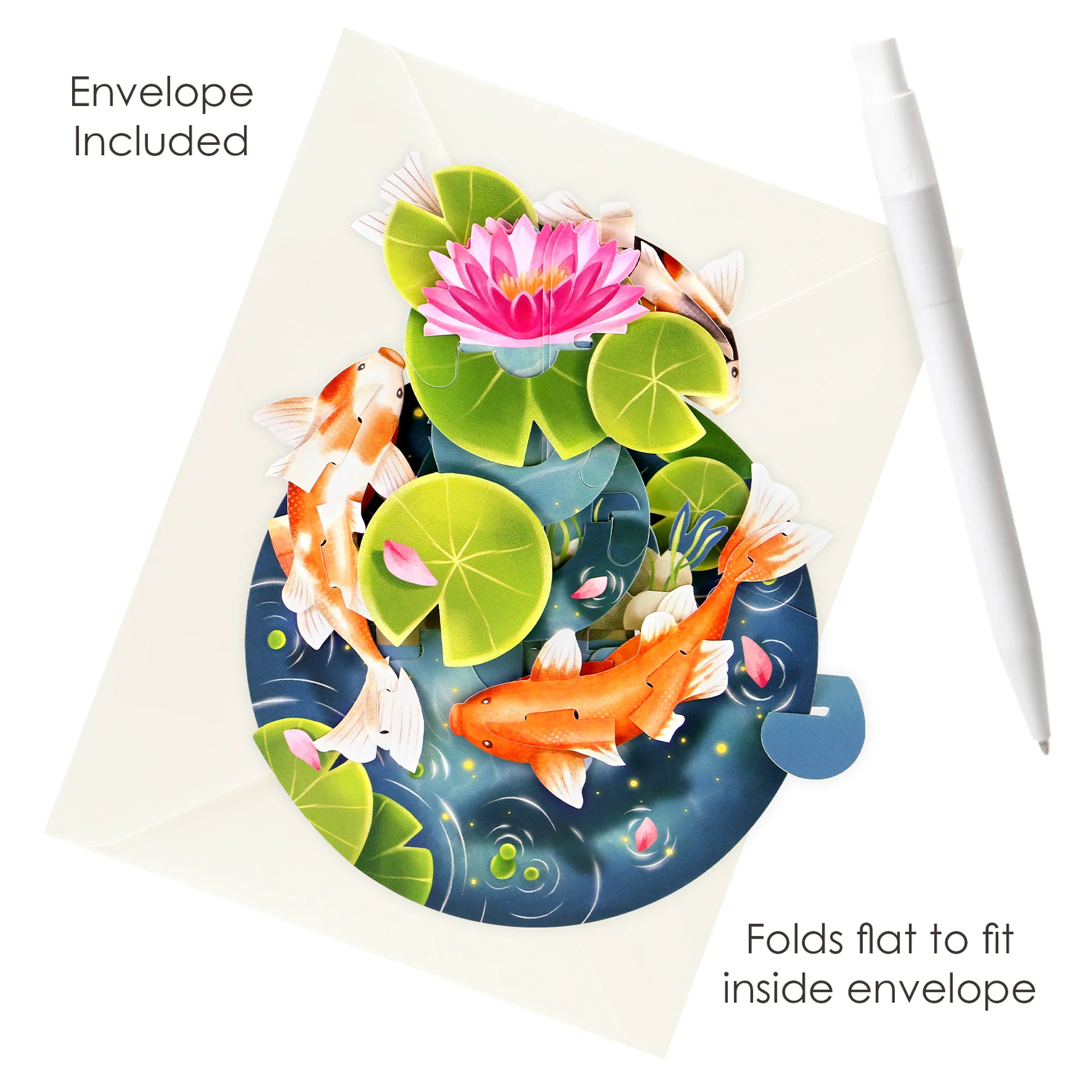 Santoro Pirouette Card: Koi Carp - Image 4