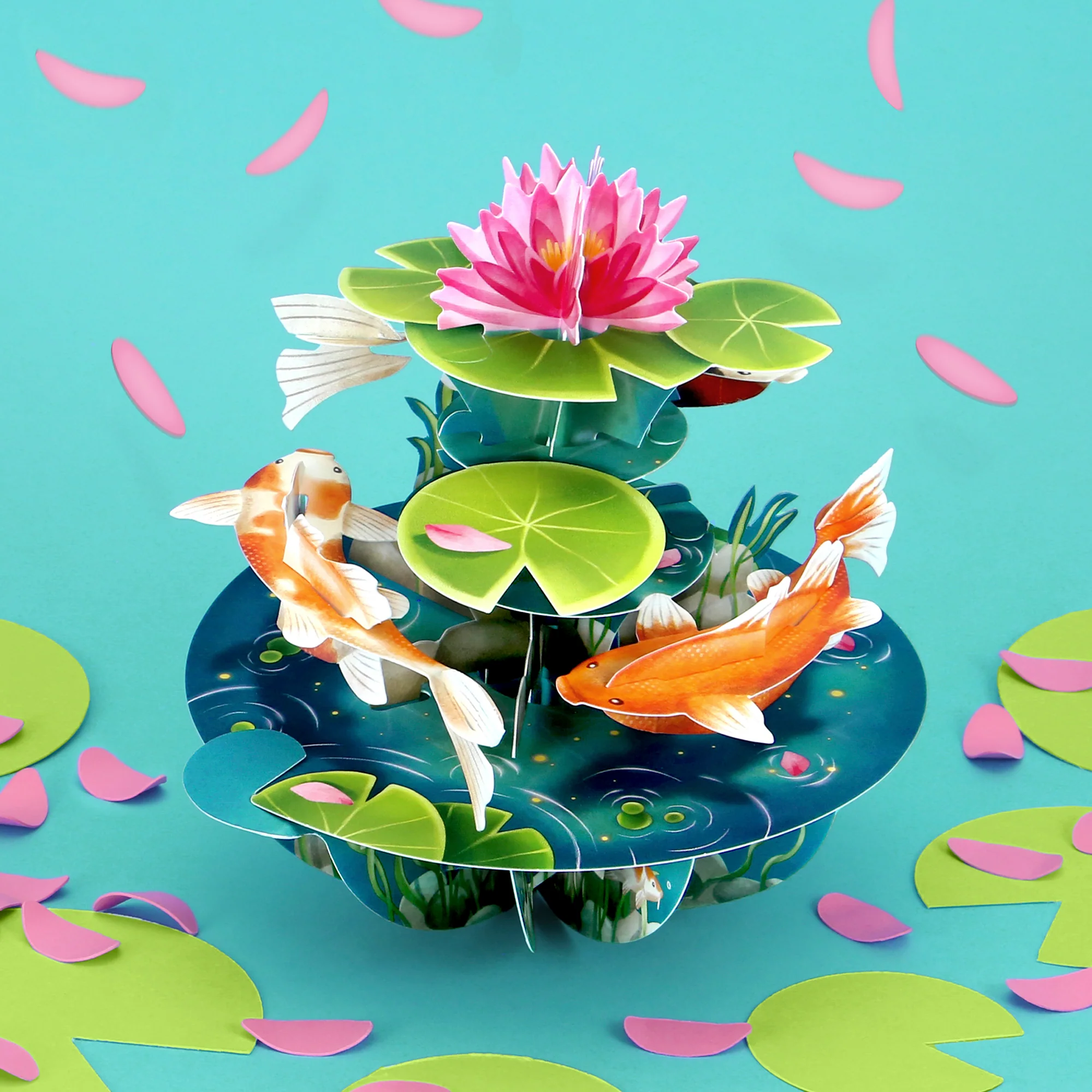 Santoro Pirouette Card: Koi Carp - Image 6