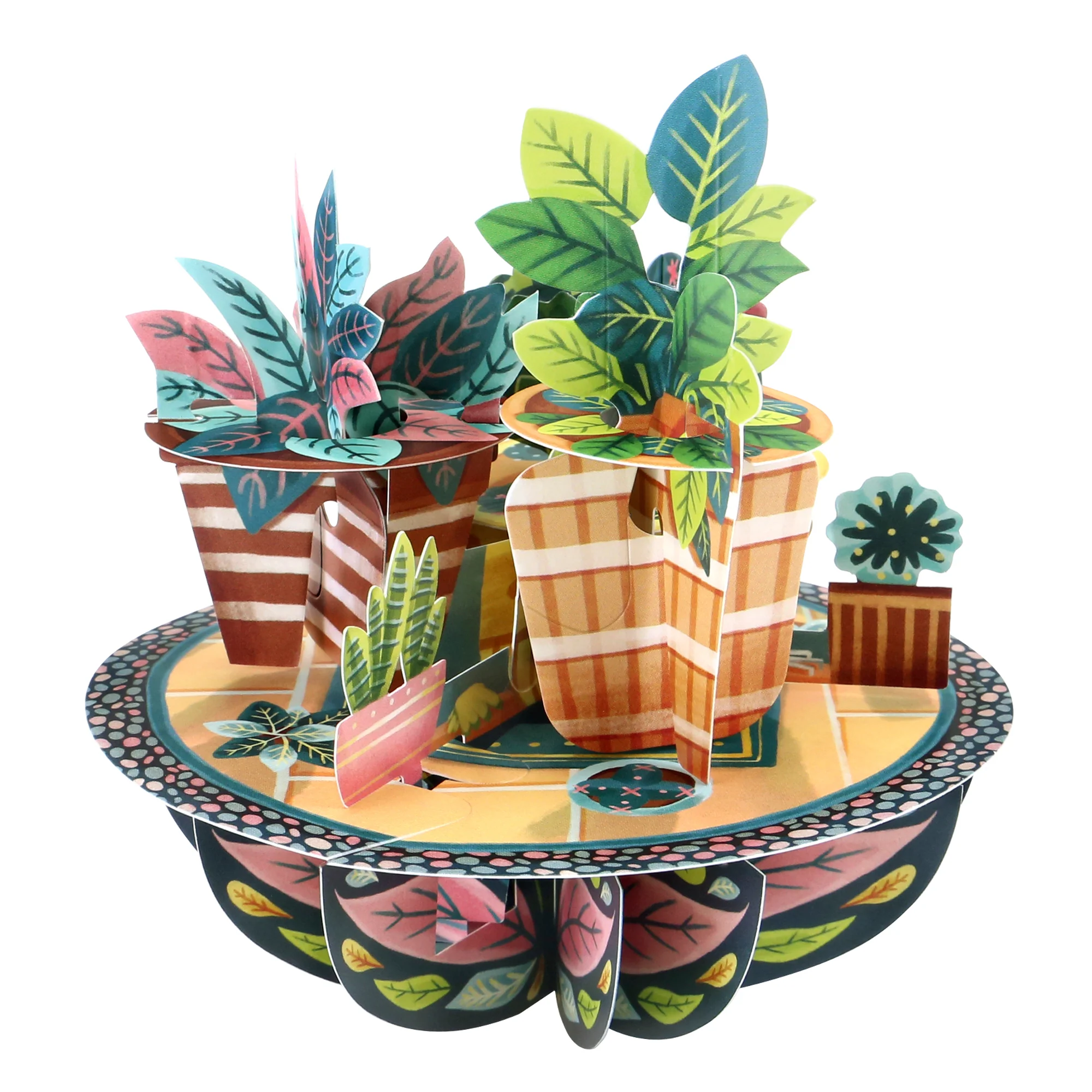 Santoro Pirouette Card:Potted Plants - Image 3