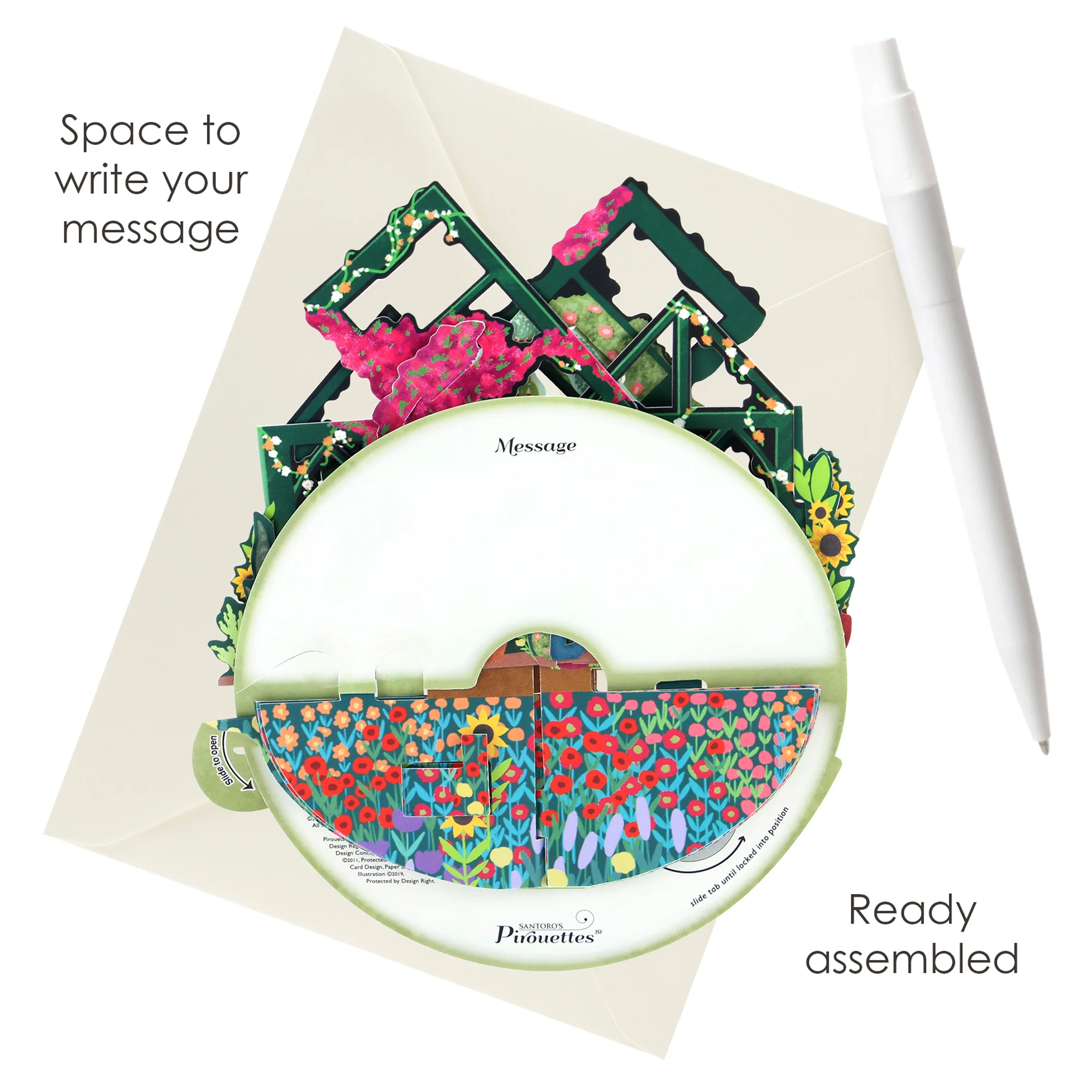 Santoro Pirouette Card: Secret Garden - Image 5