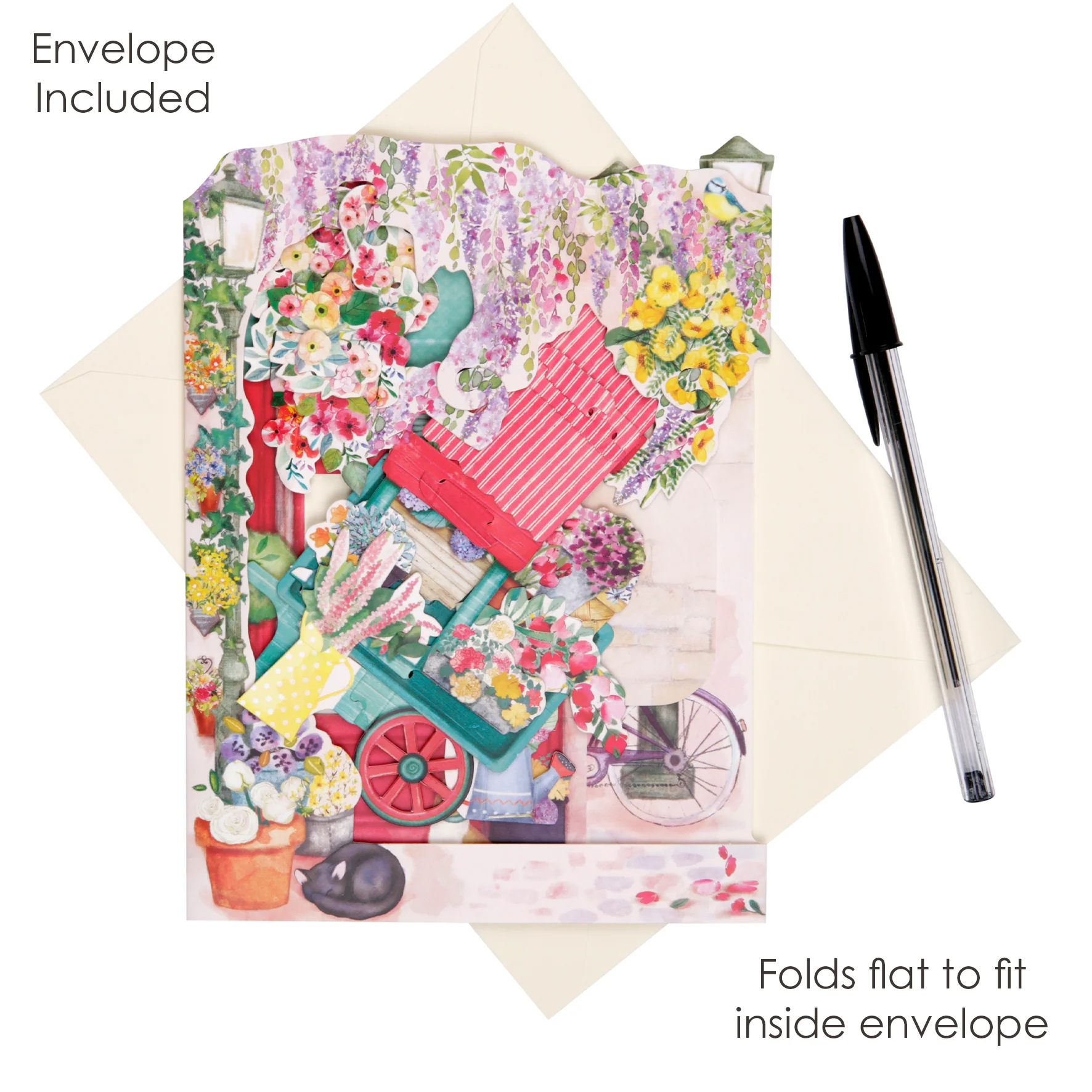 Santoro Swing Card: Florist and Flowercart - Image 3