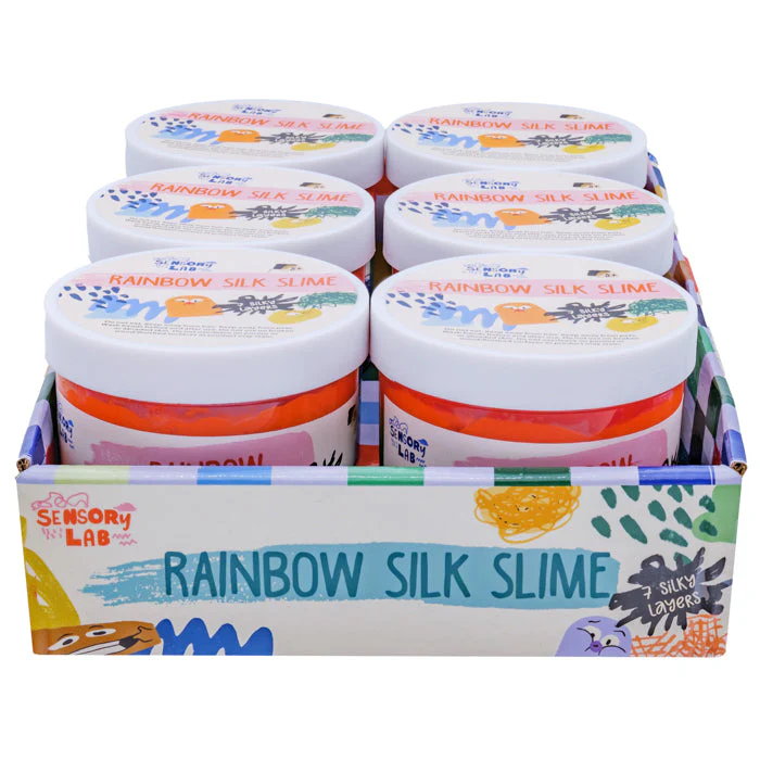 Sensory Lab Rainbow Silky Slime - Image 3