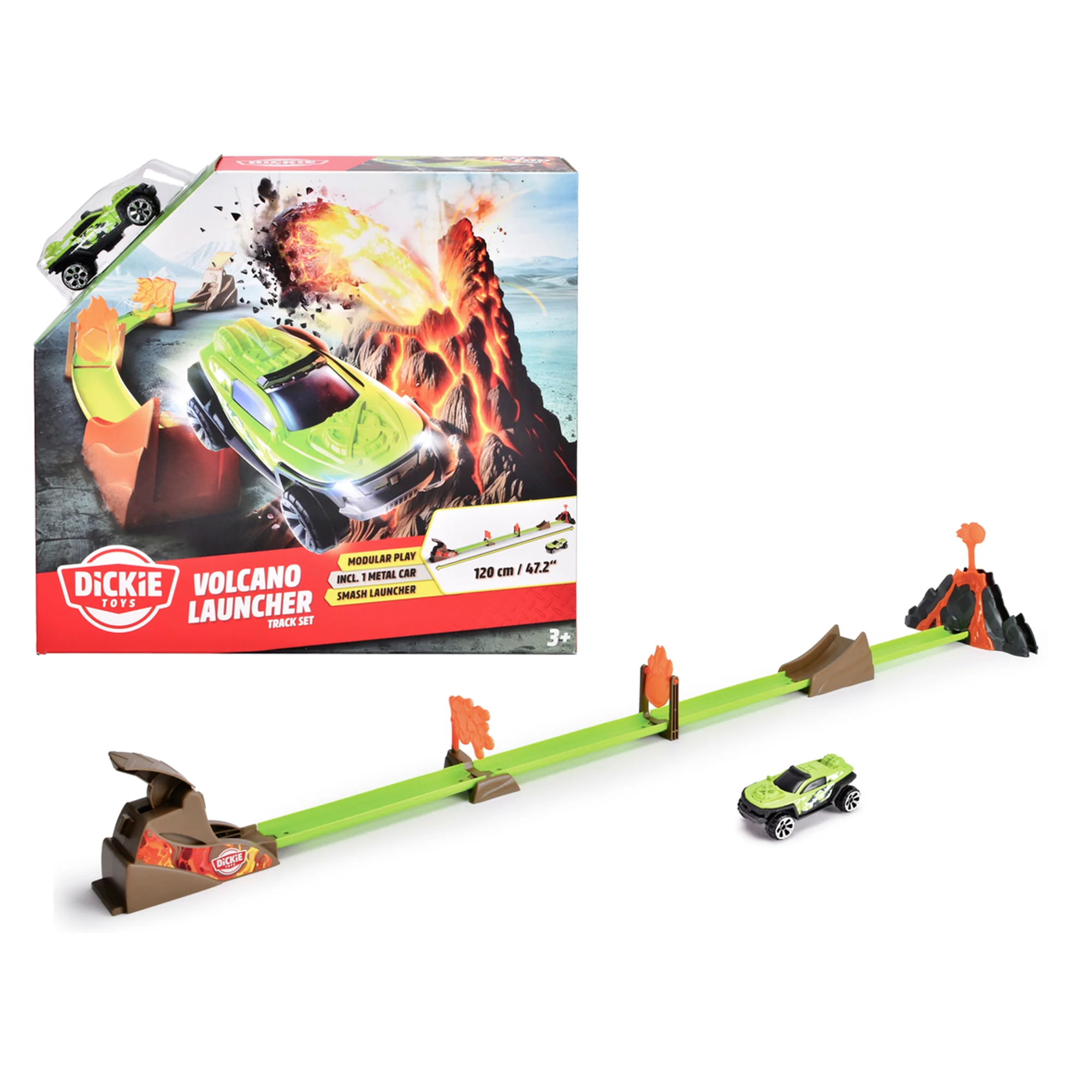 Volcano and Shark Race Track
