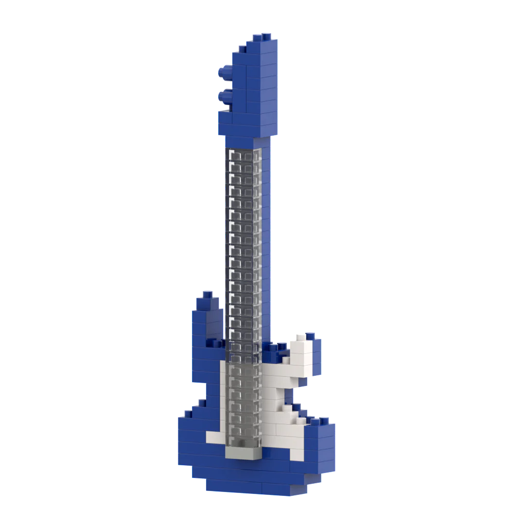 Small Zip Bag E Guitar Blue - Image 3