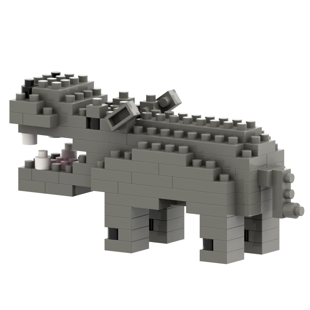 Small Zip Bag Hippo - Image 3