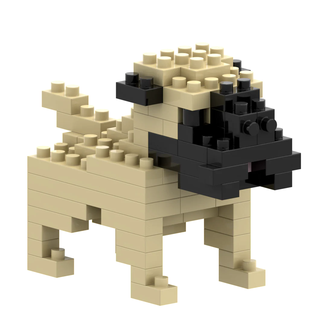 Small Zip Bag Pug